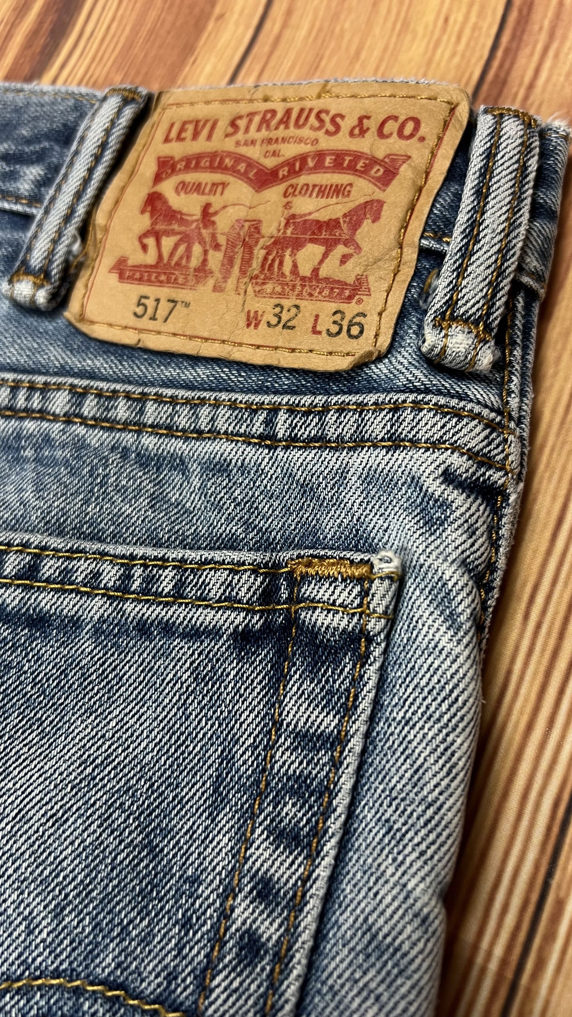 Levi's × Vintage Levis 517 Bootcut Jeans Size US 32 / EU 48 - 14 Thumbnail