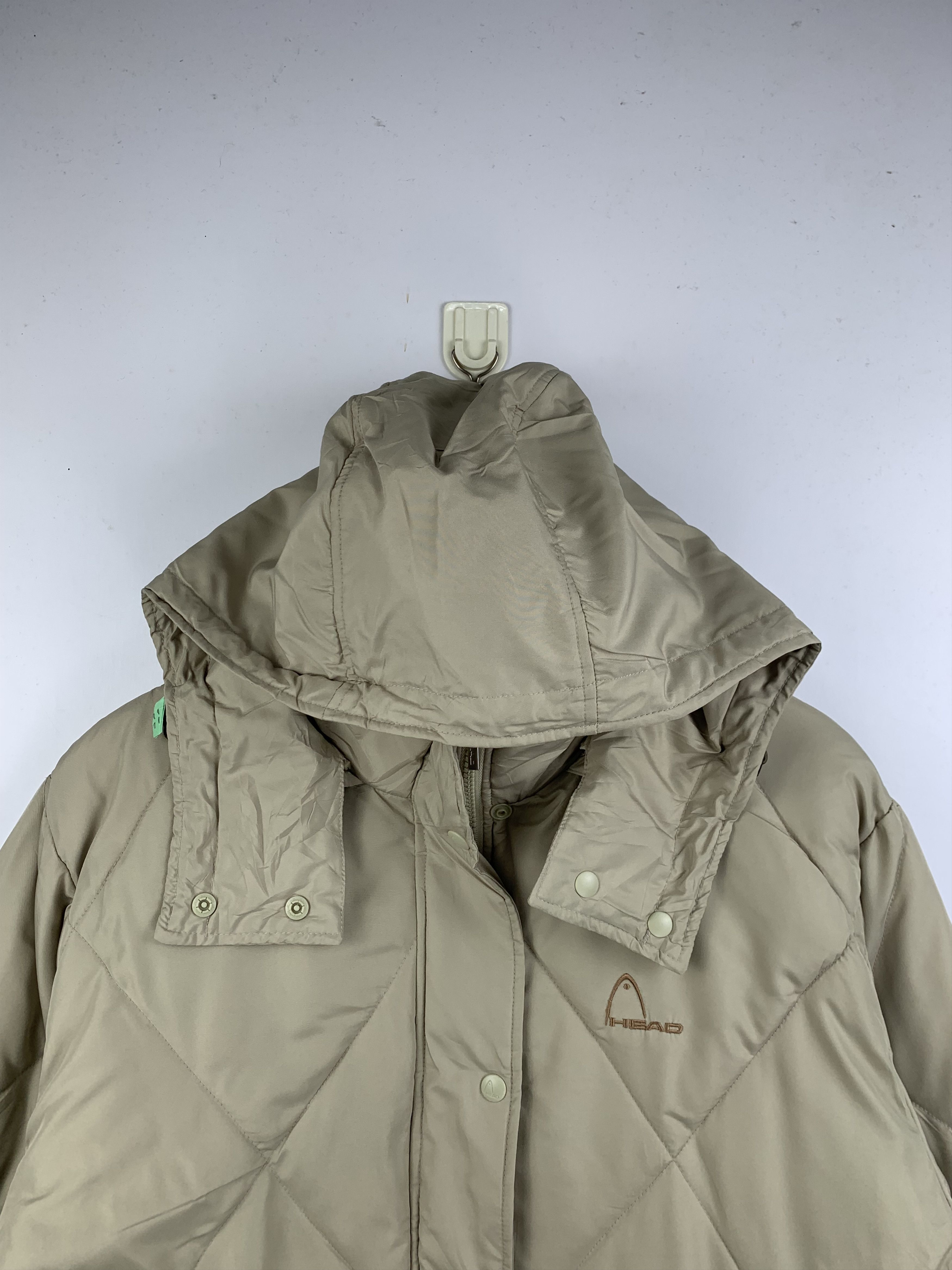 Japanese Brand Vintage HEAD Hoodie Zip Up Quilted Long Jacket Size US L / EU 52-54 / 3 - 2 Thumbnail