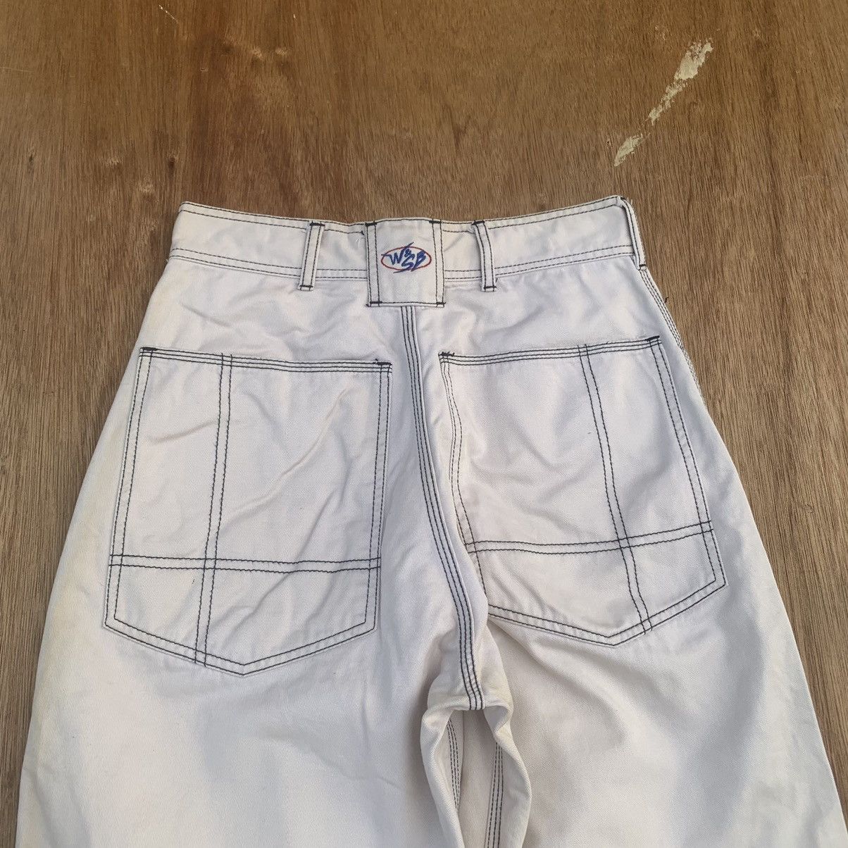 Japanese Brand DOUBLE KNEE JAPANESE VINTAGE TROUSERS SKATE GANG BAGGY PANTS Size US 26 / EU 42 - 9 Thumbnail