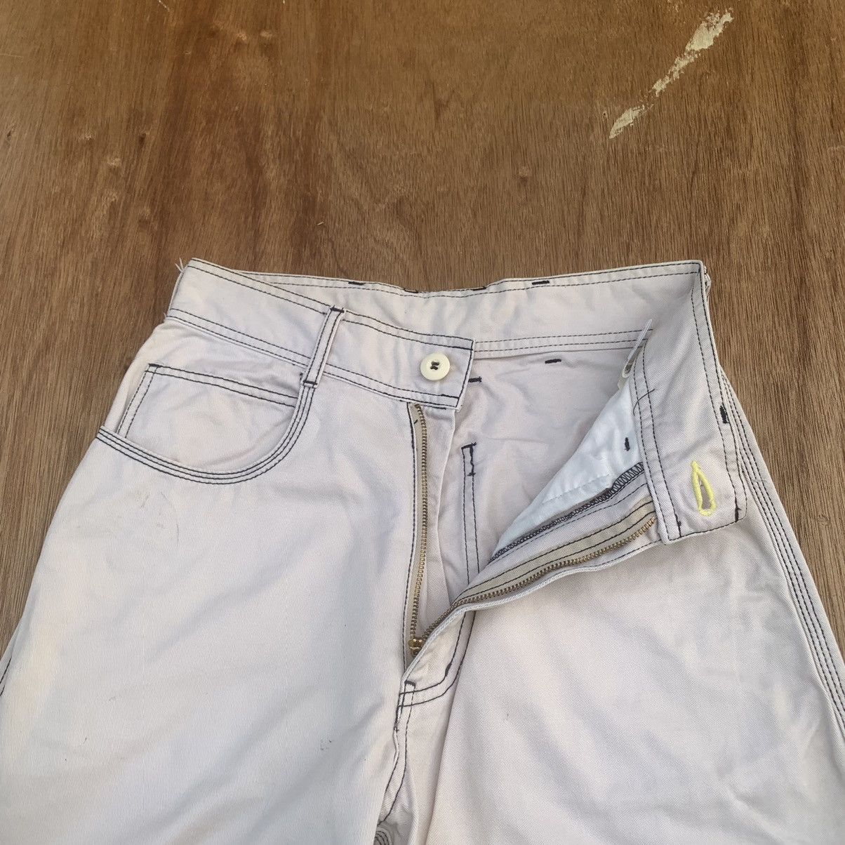 Japanese Brand DOUBLE KNEE JAPANESE VINTAGE TROUSERS SKATE GANG BAGGY PANTS Size US 26 / EU 42 - 5 Thumbnail