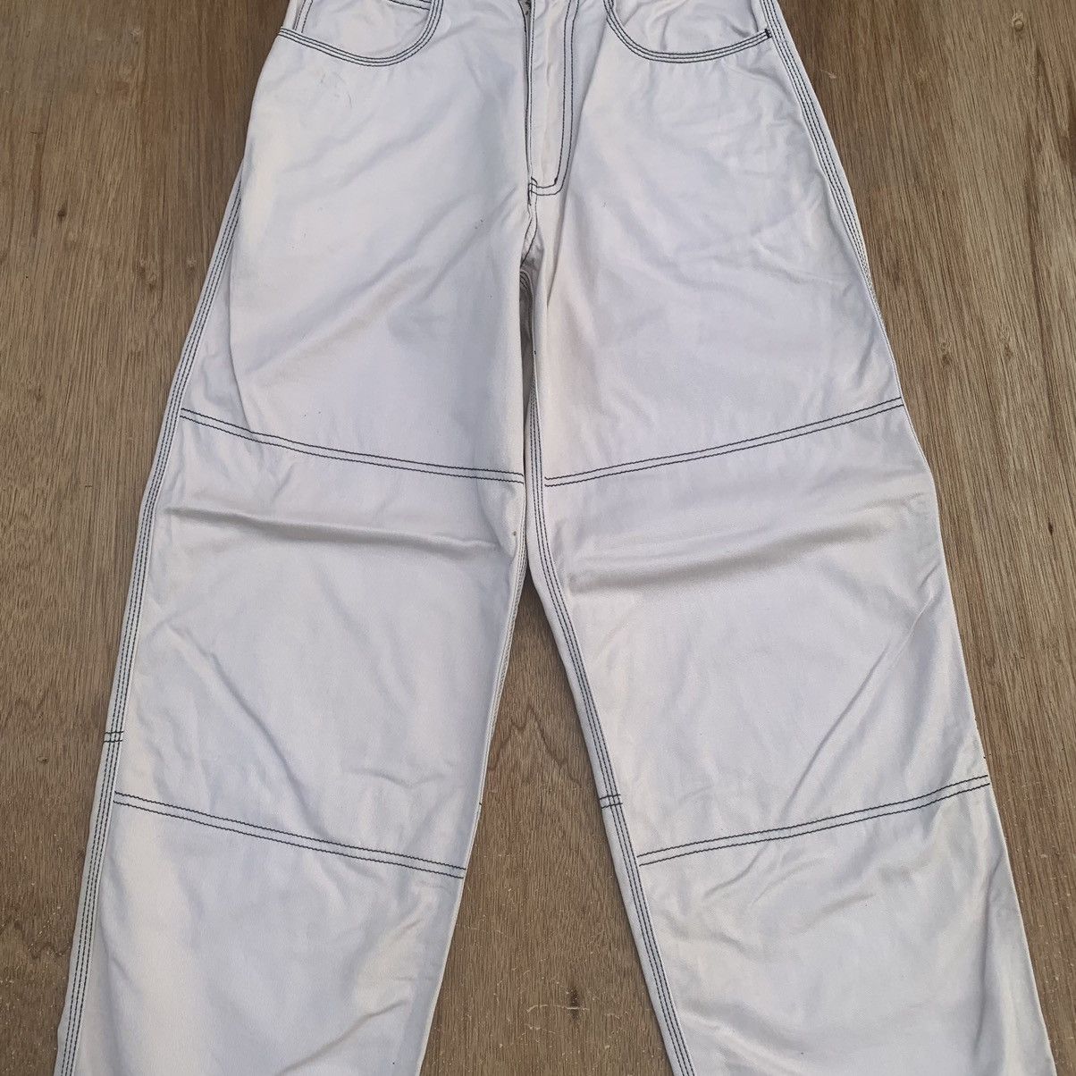 Japanese Brand DOUBLE KNEE JAPANESE VINTAGE TROUSERS SKATE GANG BAGGY PANTS Size US 26 / EU 42 - 2 Thumbnail