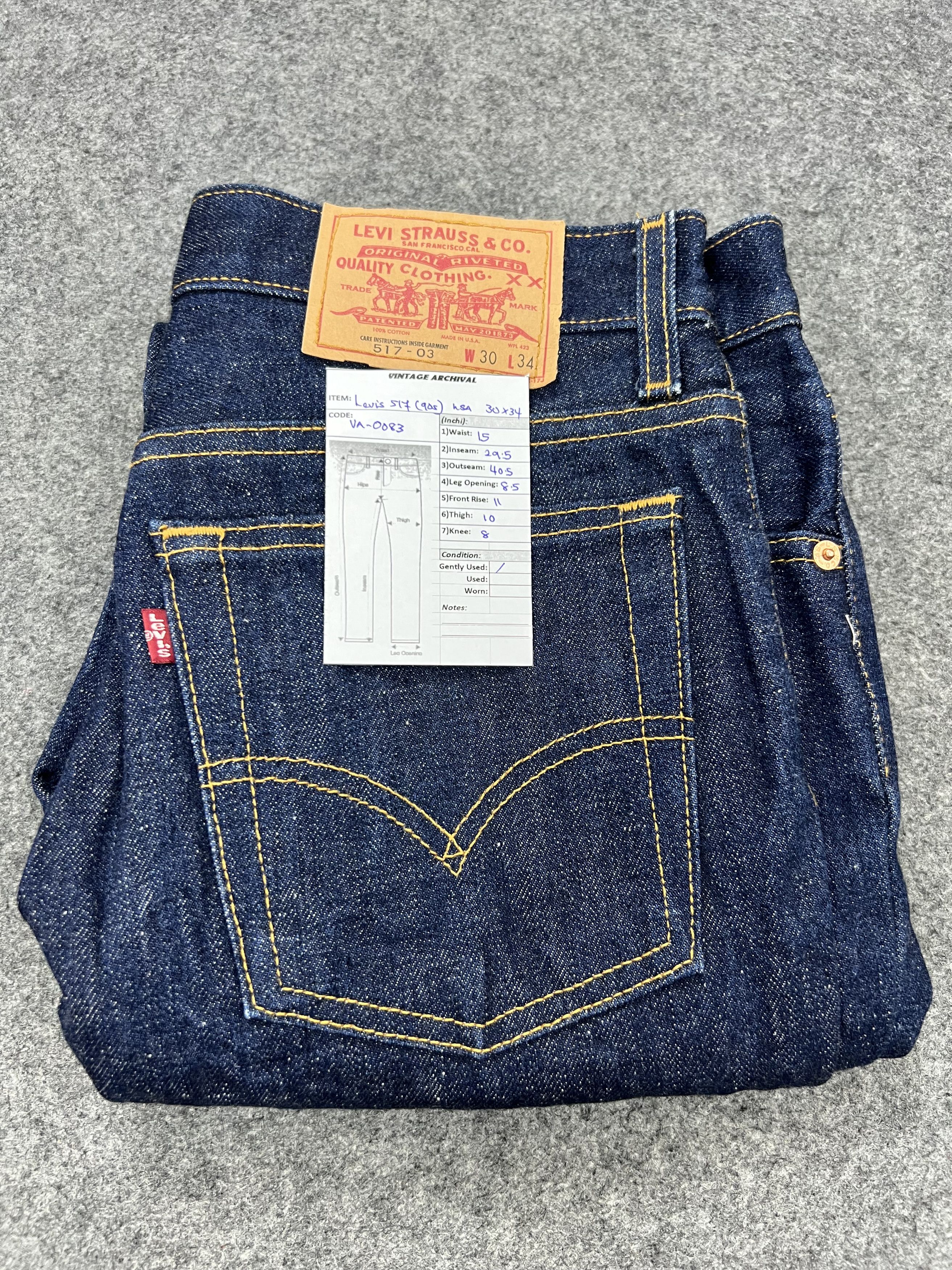 Levi's × Vintage 💥Bootcut💥Levi's 517 Jeans Size US 30 / EU 46 - 11 Thumbnail