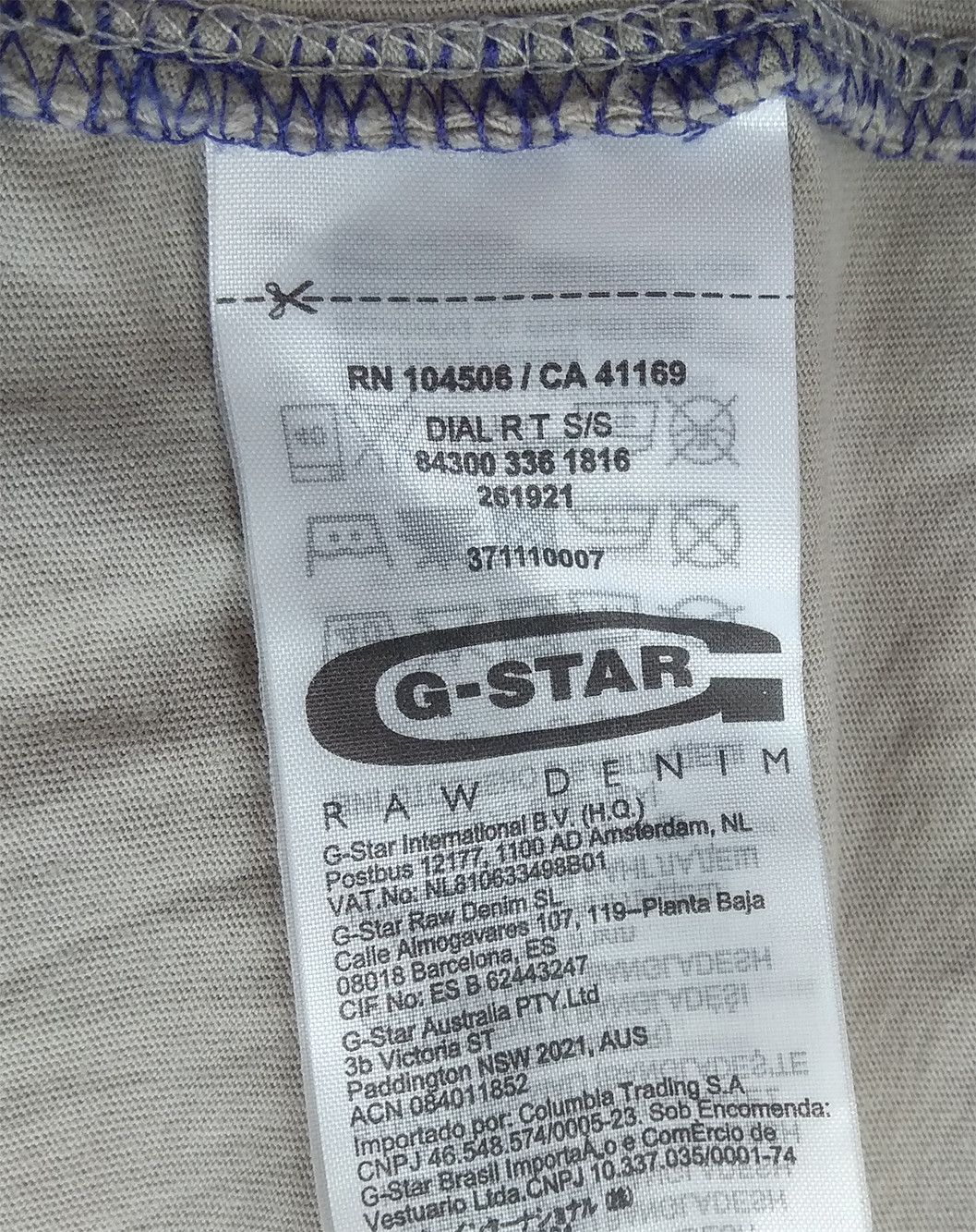 G-Star G-STAR Raw Dial Print Tee T Shirt Size US M / EU 48-50 / 2 - 6 Thumbnail