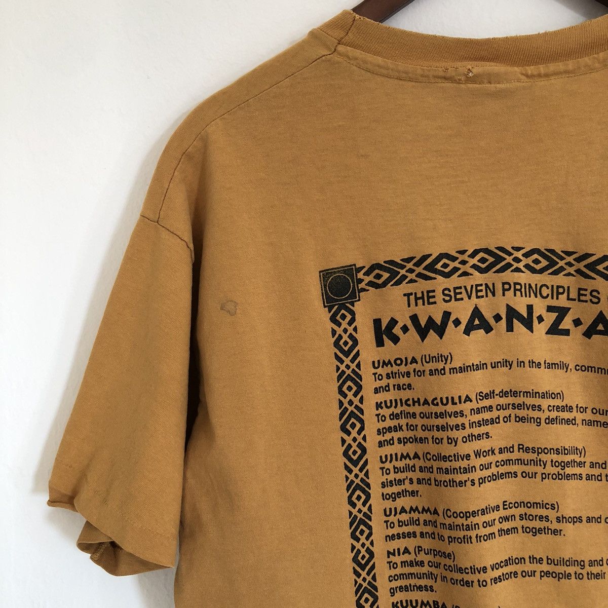 Anvil × Vintage Vintage Kwanzaa T-shirt African single stitch double graphic Size US L / EU 52-54 / 3 - 7 Thumbnail