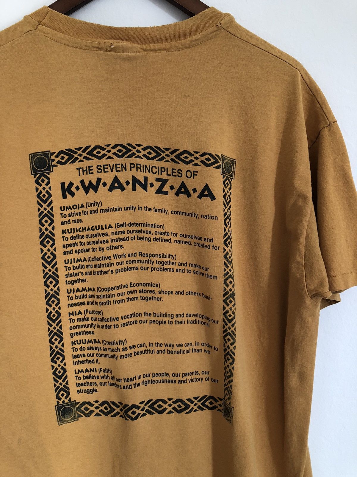 Anvil × Vintage Vintage Kwanzaa T-shirt African single stitch double graphic Size US L / EU 52-54 / 3 - 4 Thumbnail