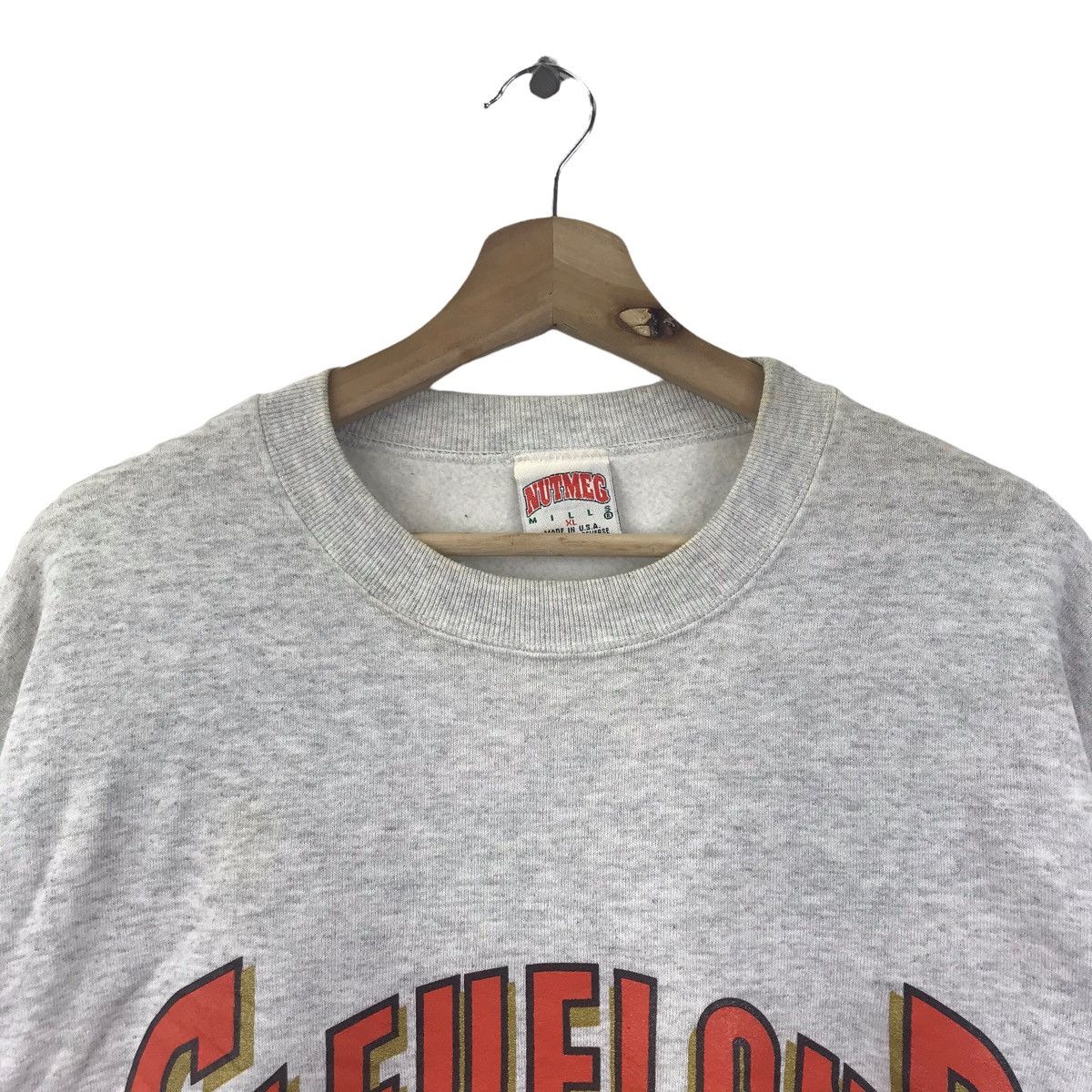 NFL Vintage 90s CLEVELAND BROWNS Member Club NFL Sweatshirt Size US XL / EU 56 / 4 - 2 Thumbnail