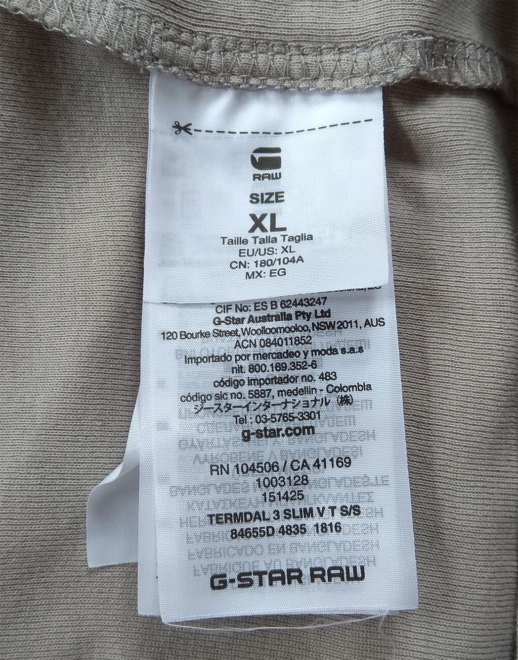 G-Star G-STAR Raw Termdal 3 Slim V Print Tee T Shirt Size US L / EU 52-54 / 3 - 5 Thumbnail