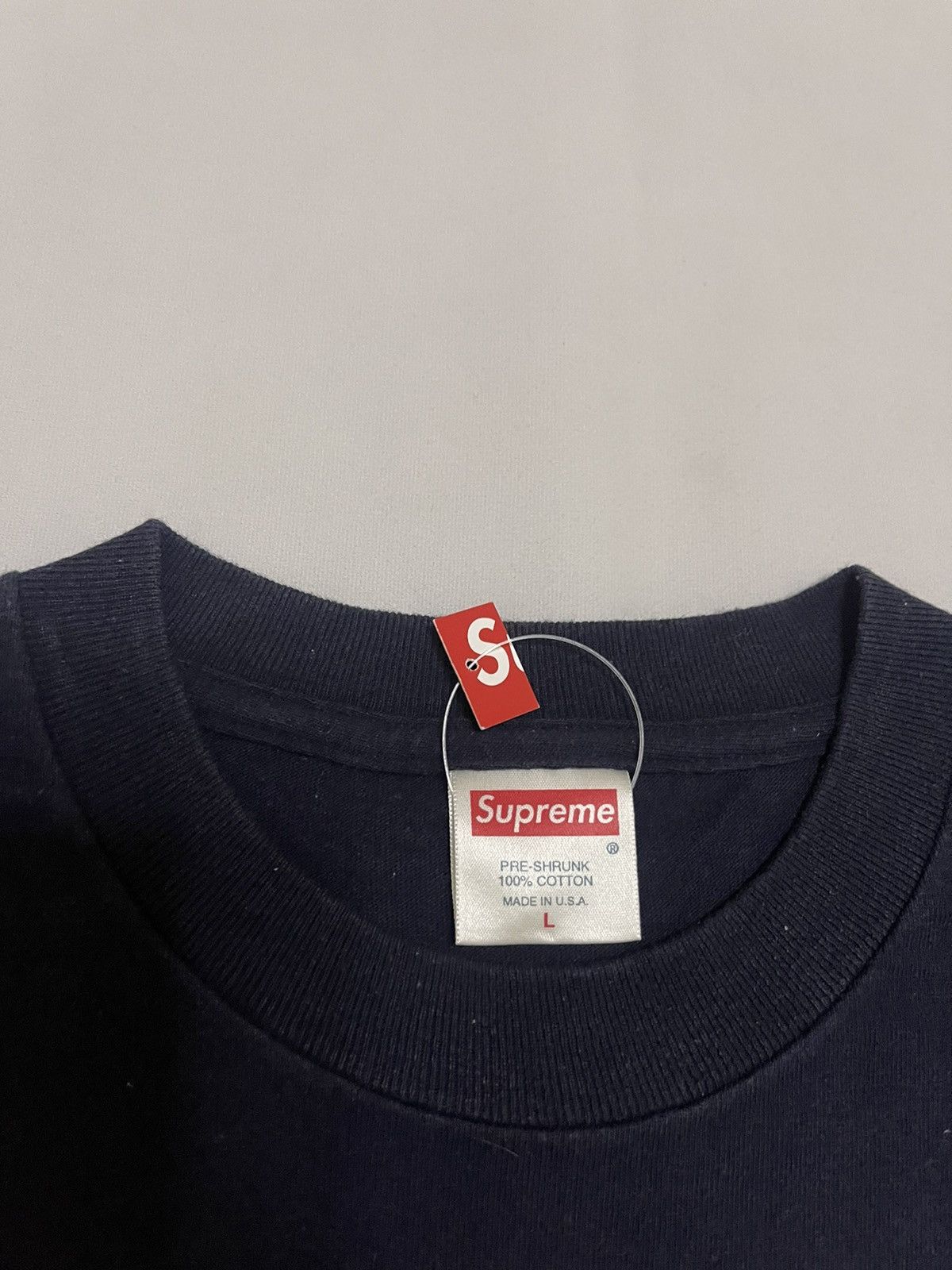 Supreme Supreme 2001 paisley bandana box logo tee navy Size US L / EU 52-54 / 3 - 4 Thumbnail