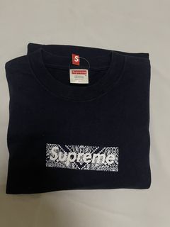 Supreme Paisley Box Logo T Shirt | Grailed