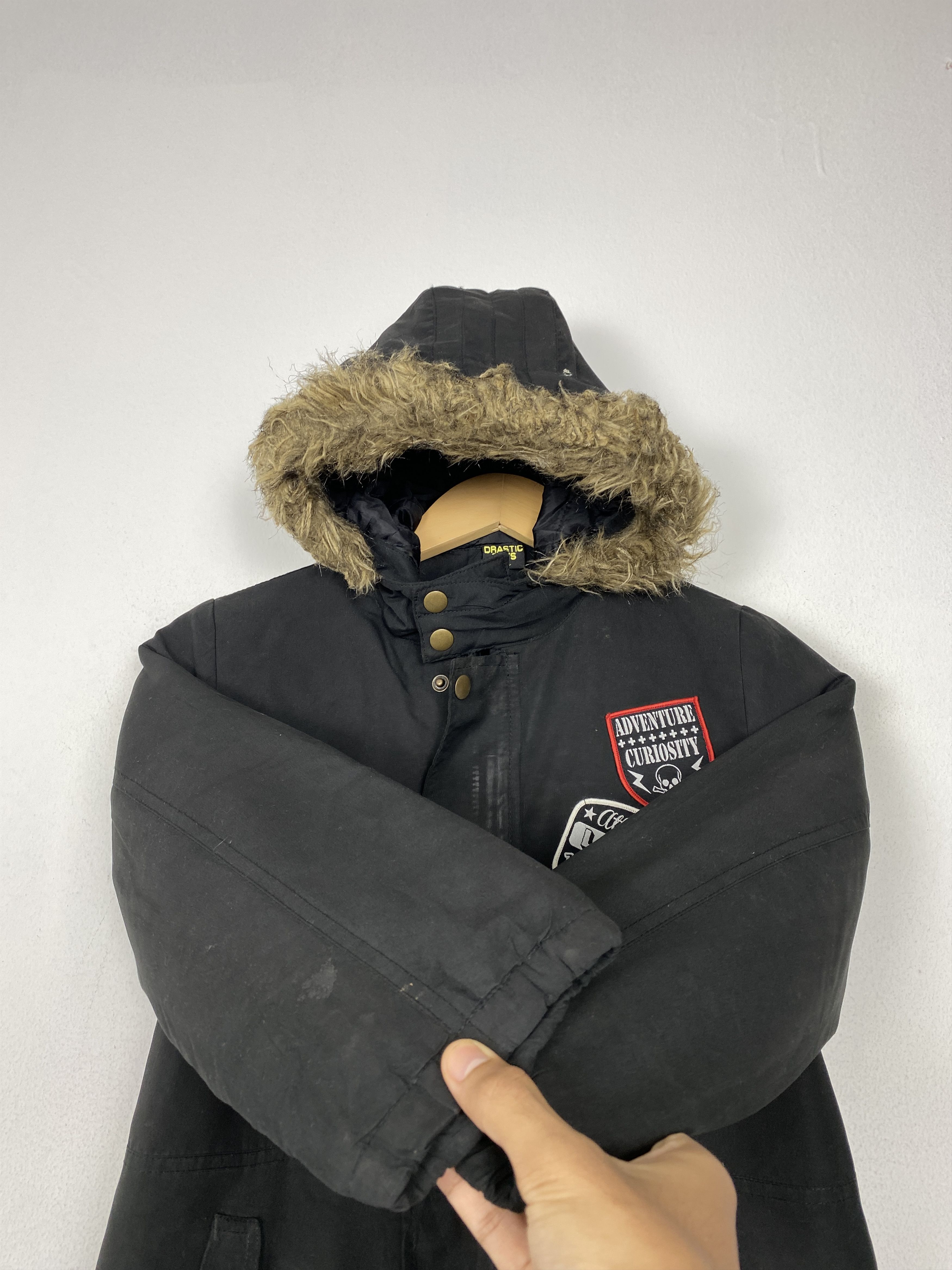 Japanese Brand Vintage Drastic Boy Sherpa Hoodie Jacket Kids Size Size US XXS / EU 40 - 5 Thumbnail