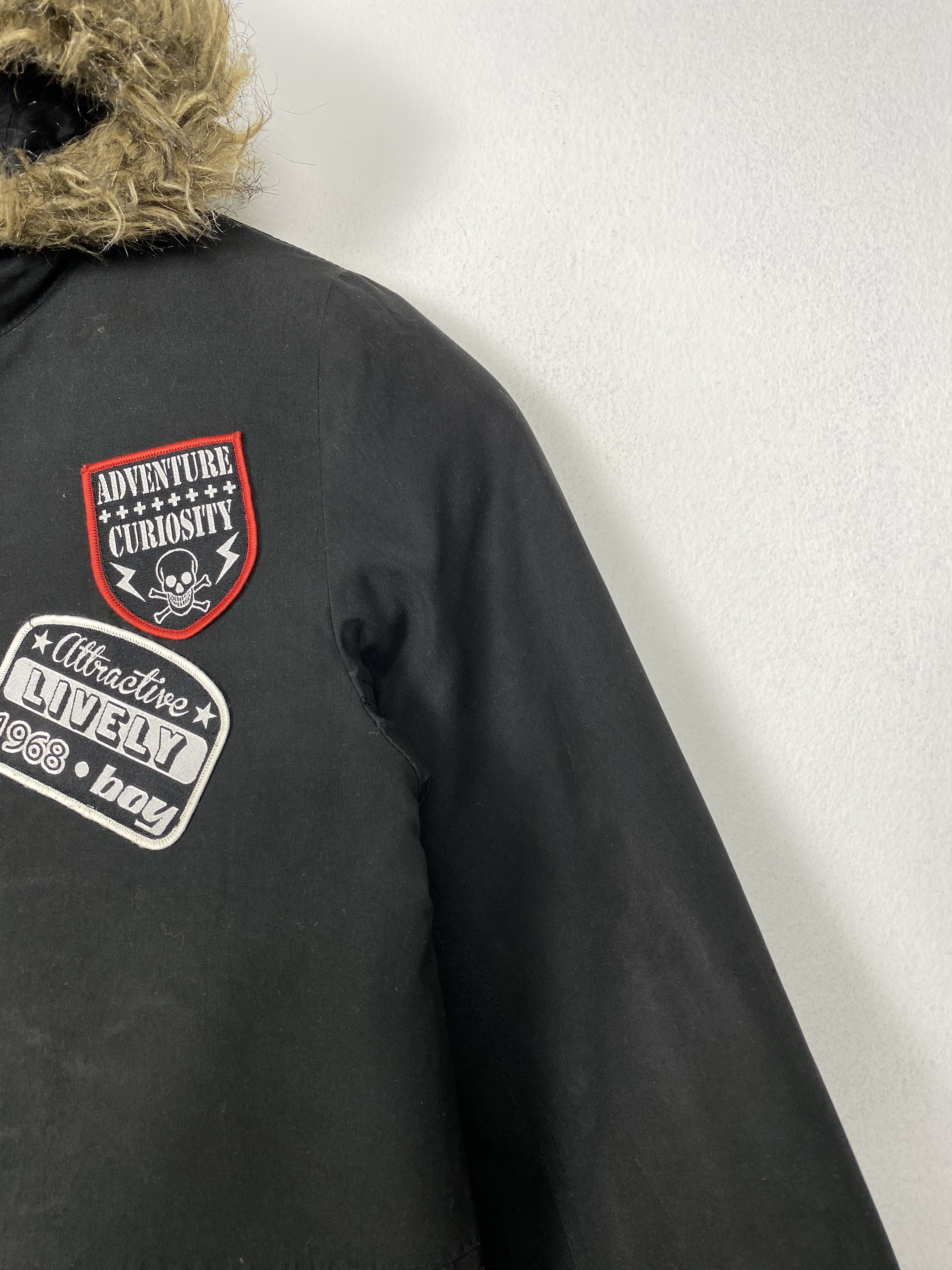 Japanese Brand Vintage Drastic Boy Sherpa Hoodie Jacket Kids Size Size US XXS / EU 40 - 7 Thumbnail