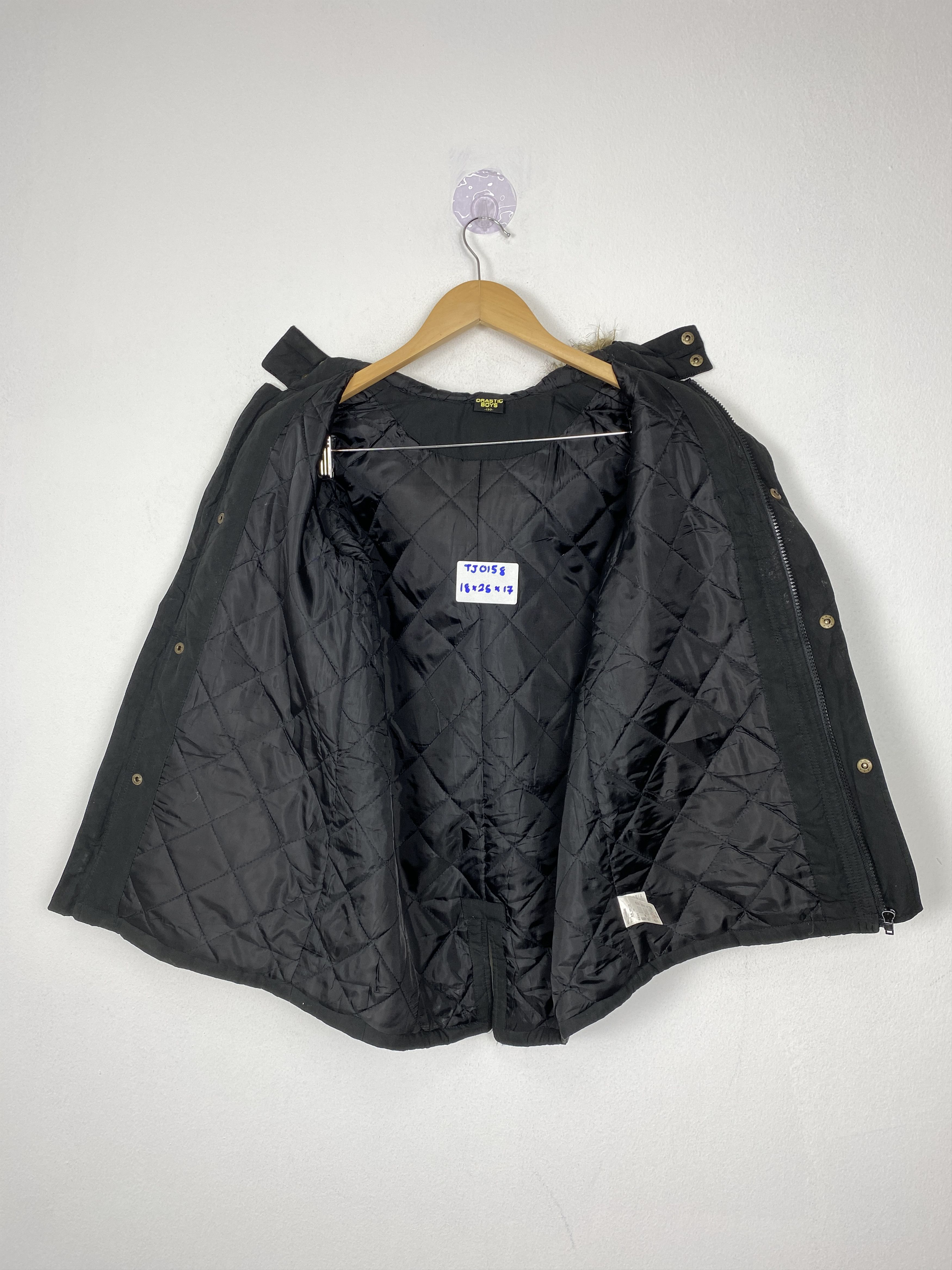 Japanese Brand Vintage Drastic Boy Sherpa Hoodie Jacket Kids Size Size US XXS / EU 40 - 3 Thumbnail