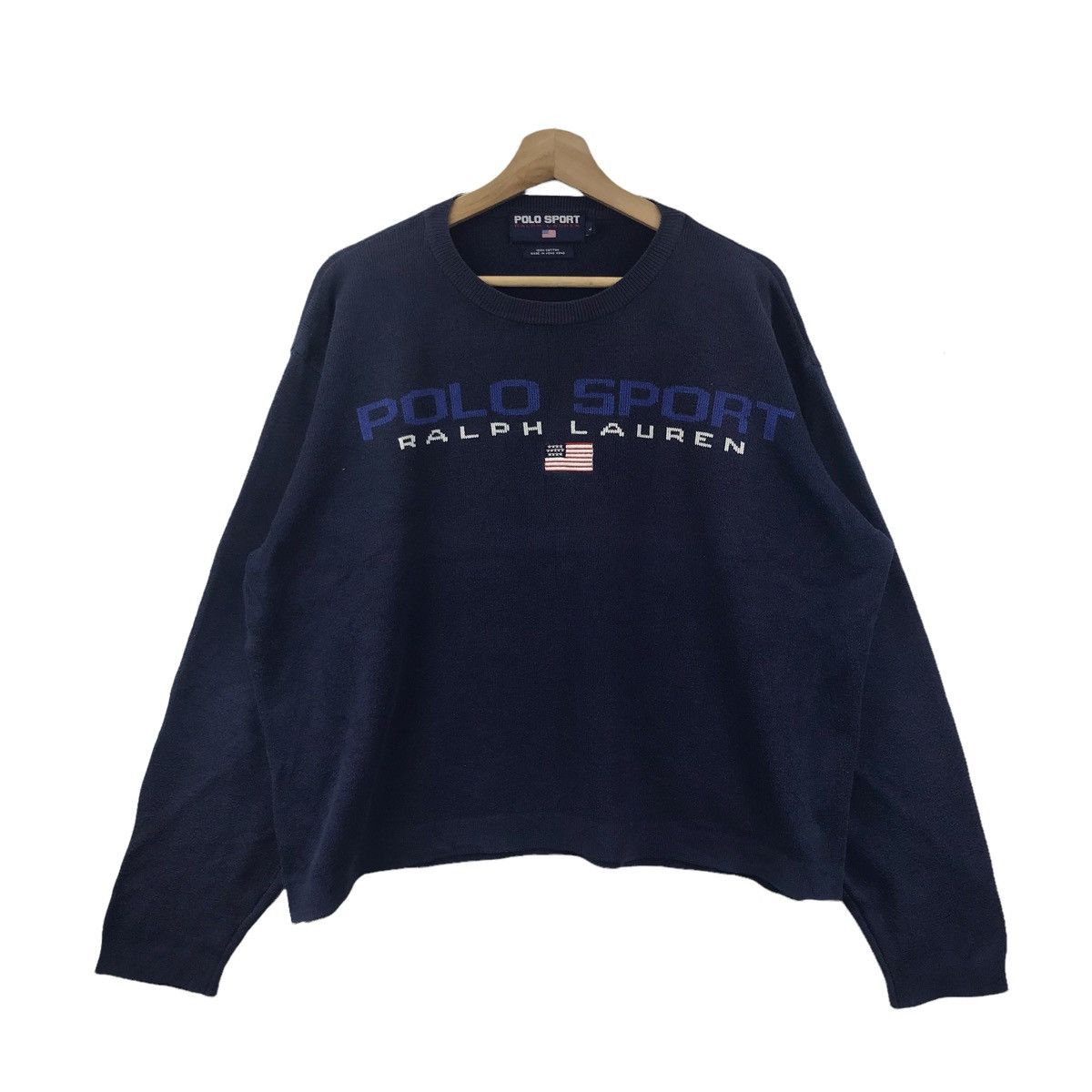 Polo Ralph Lauren POLO RALPH LAUREN Usa Jeans Small Flag Oversize Sweatshirt Size US L / EU 52-54 / 3 - 1 Thumbnail
