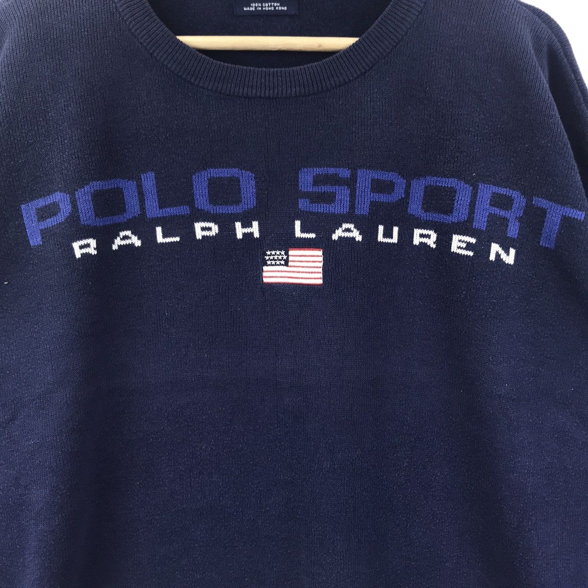 Polo Ralph Lauren POLO RALPH LAUREN Usa Jeans Small Flag Oversize Sweatshirt Size US L / EU 52-54 / 3 - 3 Thumbnail