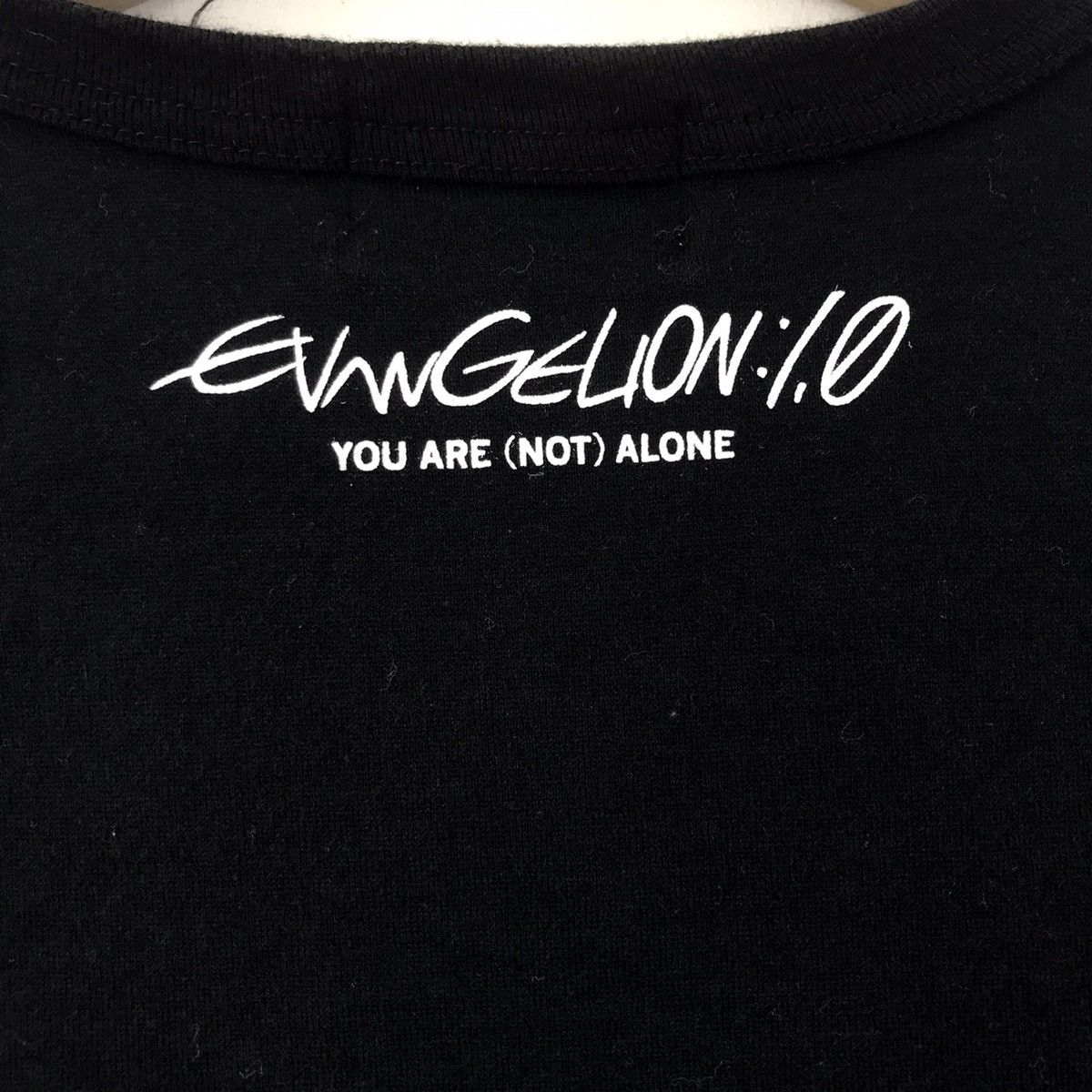 Vintage EVANGELION x UNNON 1:0 Japanese Brand Anime Black T shirt Size US M / EU 48-50 / 2 - 9 Thumbnail