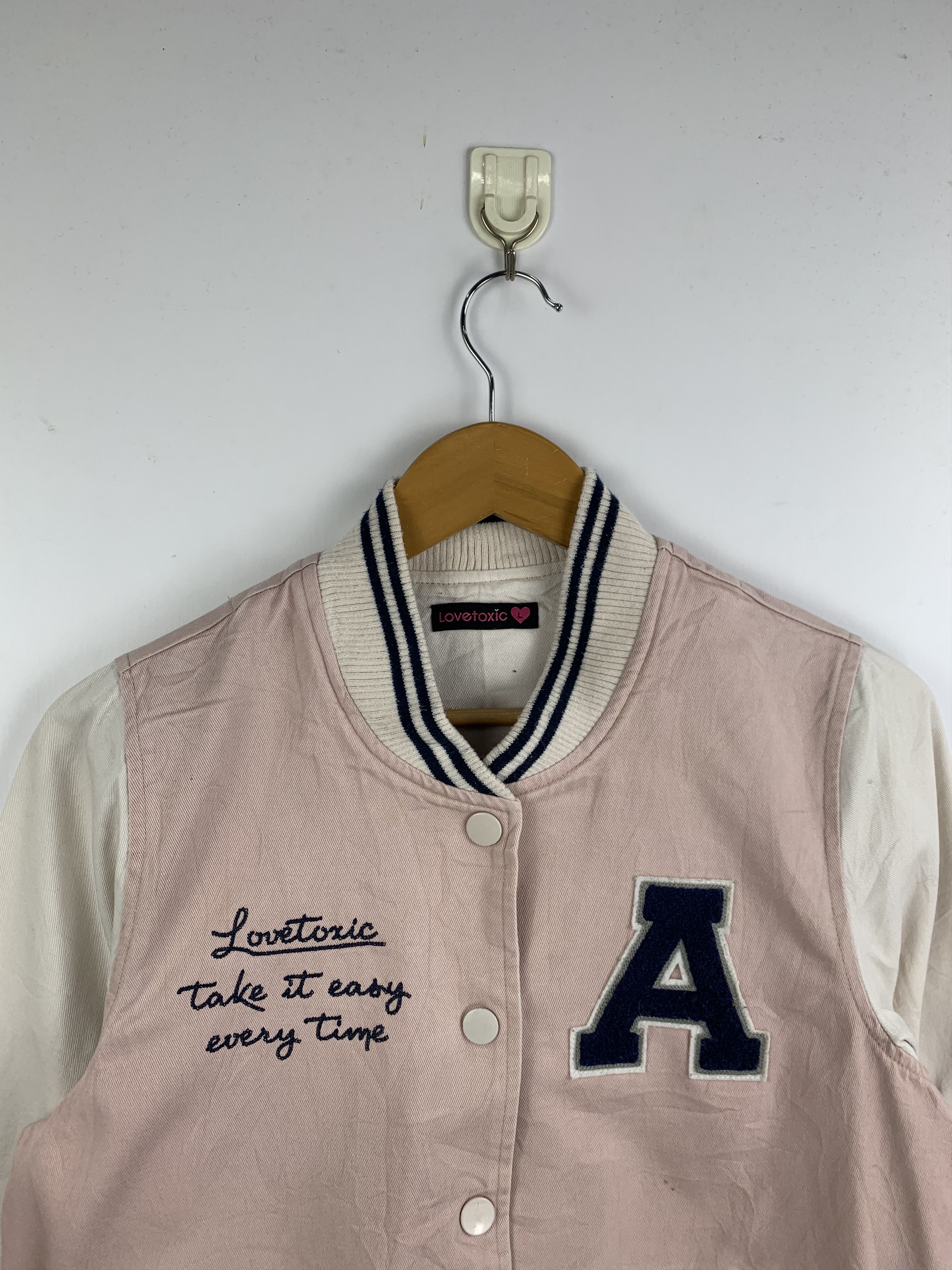 Japanese Brand Vintage Japanese Brand Button Up Wool Varsity Jacket Size US L / EU 52-54 / 3 - 3 Thumbnail
