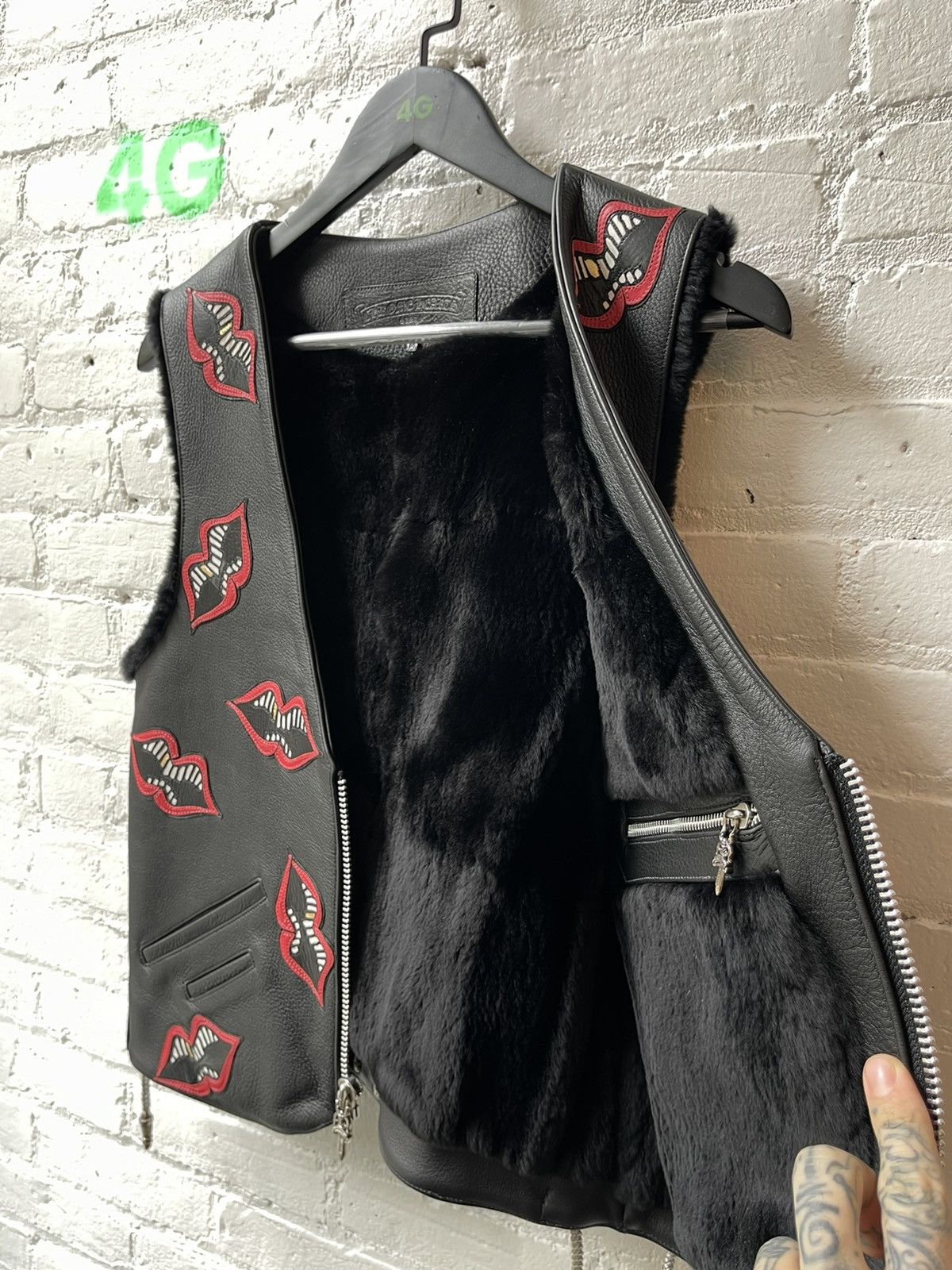 Chrome Hearts CHROME HEARTS 1/1 MATTY BOY MINK LEATHER VEST JACKET Size US M / EU 48-50 / 2 - 18 Thumbnail