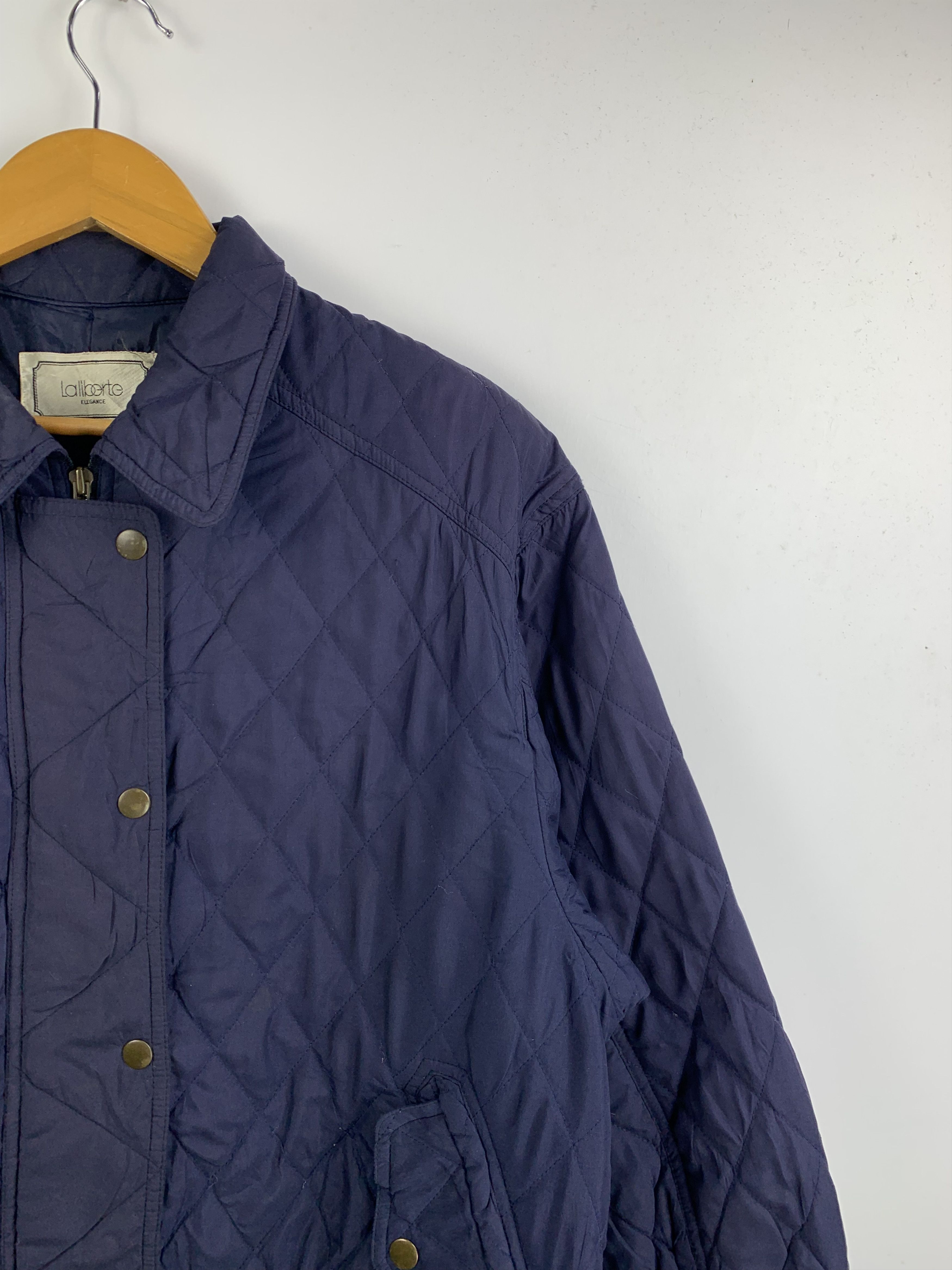 Japanese Brand Vintage LALIBERTE Quilted Zip Up Bomber Jacket Size US M / EU 48-50 / 2 - 4 Thumbnail