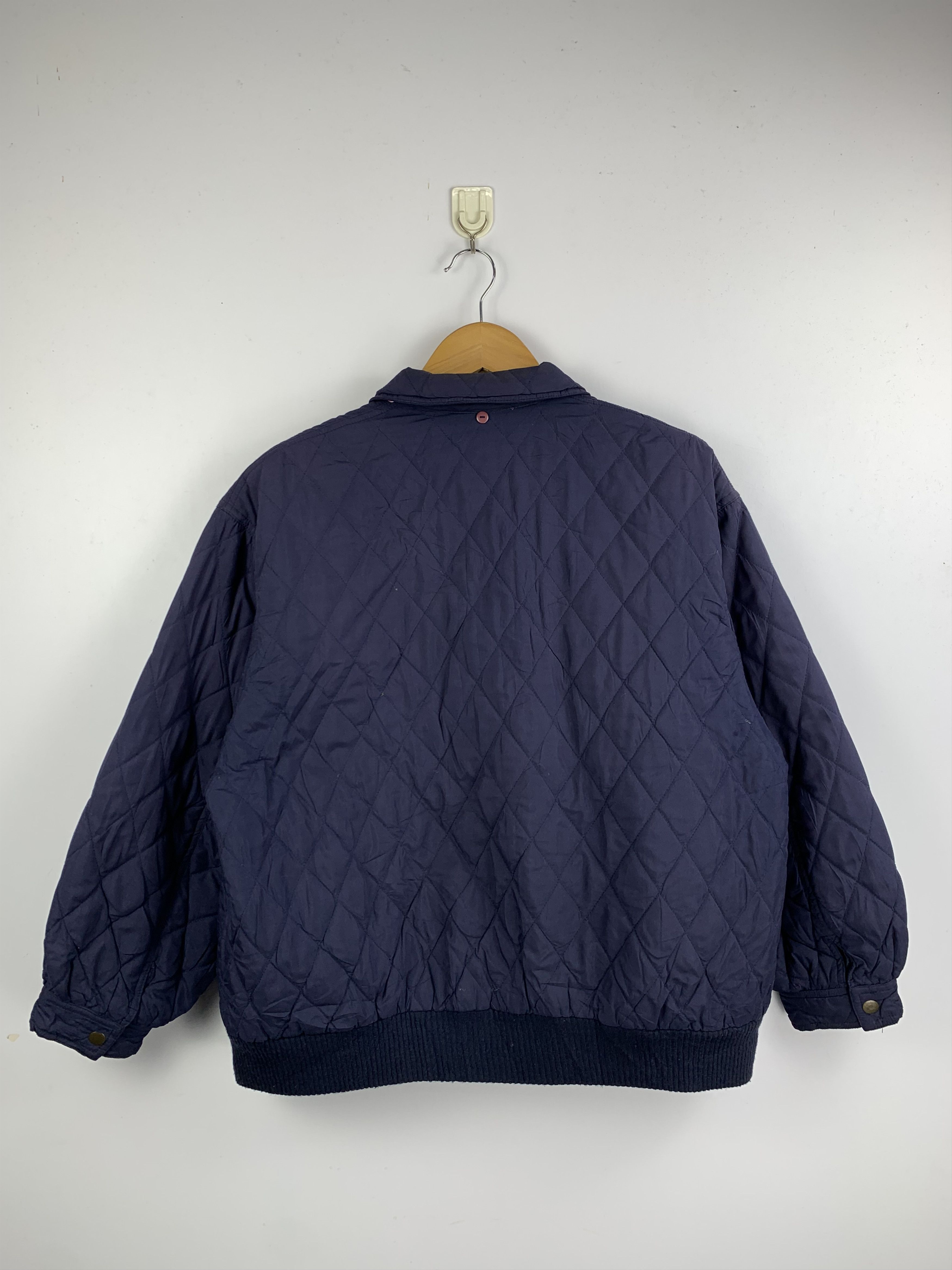 Japanese Brand Vintage LALIBERTE Quilted Zip Up Bomber Jacket Size US M / EU 48-50 / 2 - 5 Thumbnail