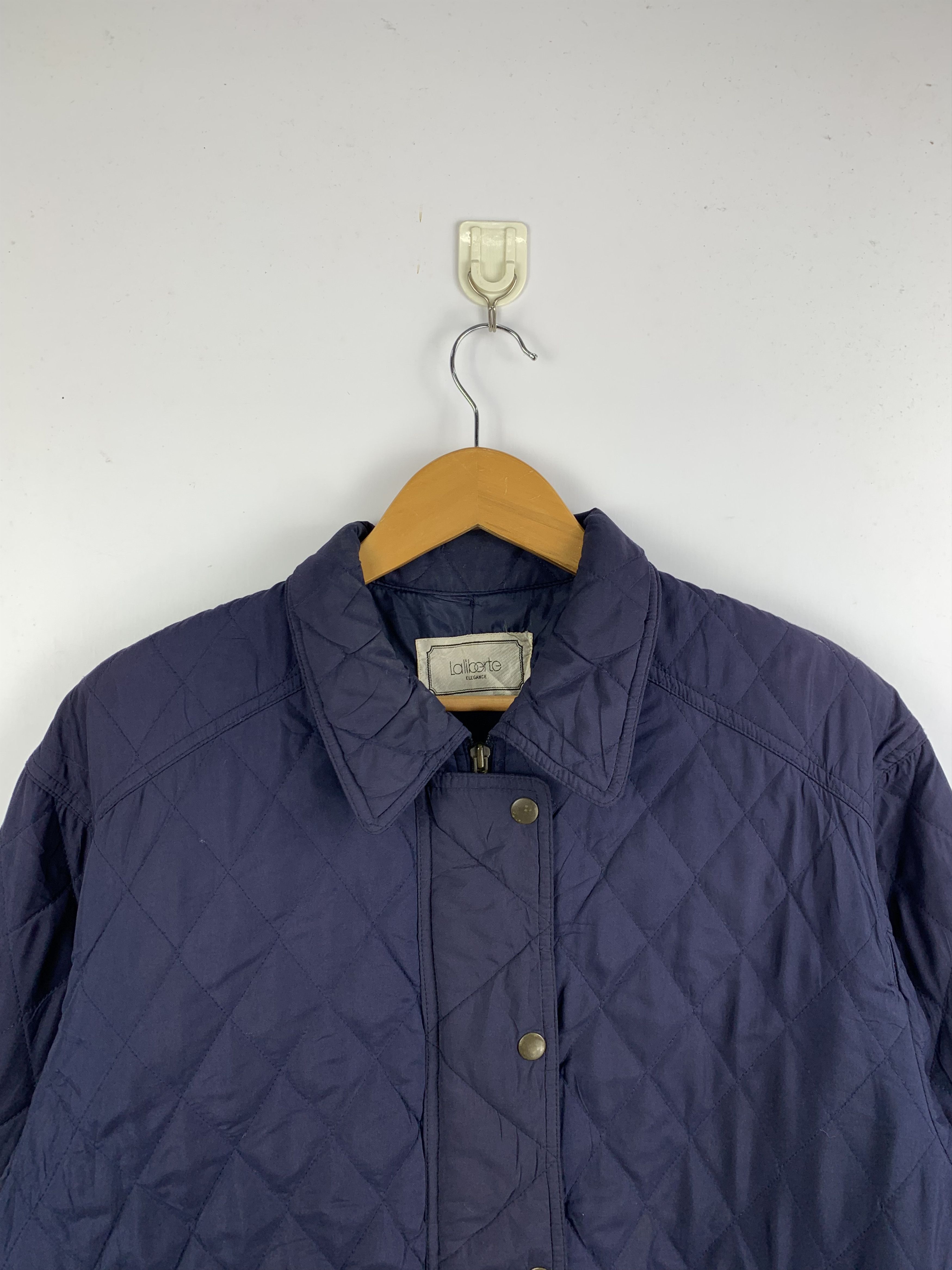 Japanese Brand Vintage LALIBERTE Quilted Zip Up Bomber Jacket Size US M / EU 48-50 / 2 - 3 Thumbnail