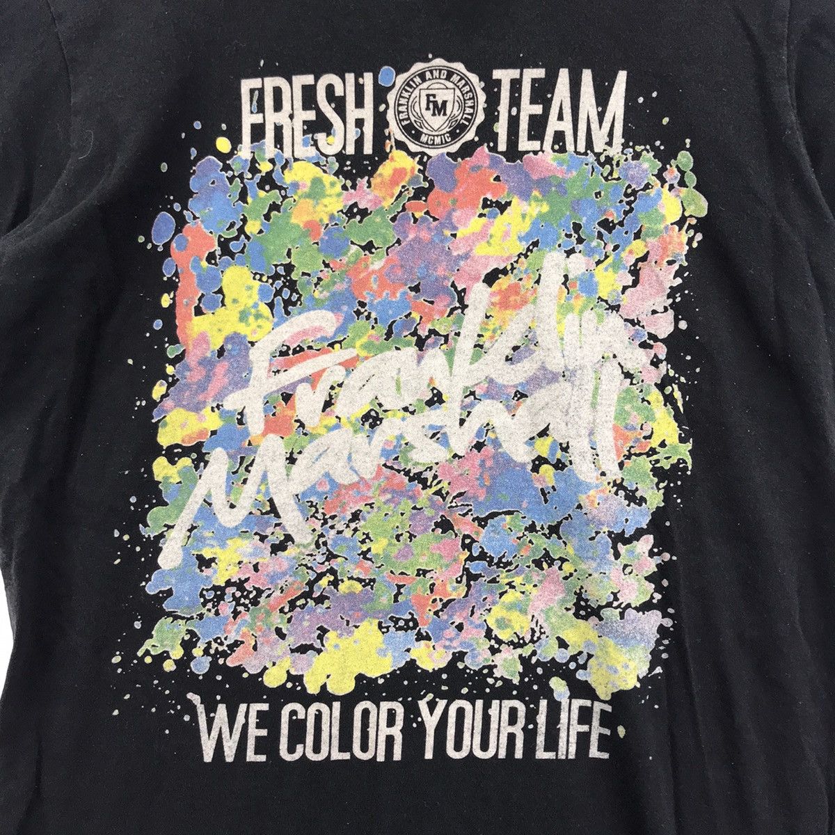 Franklin & Marshall FRANKLIN MARSHALL Italy Fresh Team Black T Shirt Size US M / EU 48-50 / 2 - 3 Thumbnail