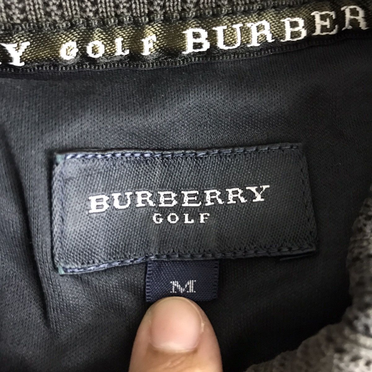 Burberry BURBERRY GOLF London Black Collar Long Sleeve T Shirt Size US M / EU 48-50 / 2 - 6 Thumbnail
