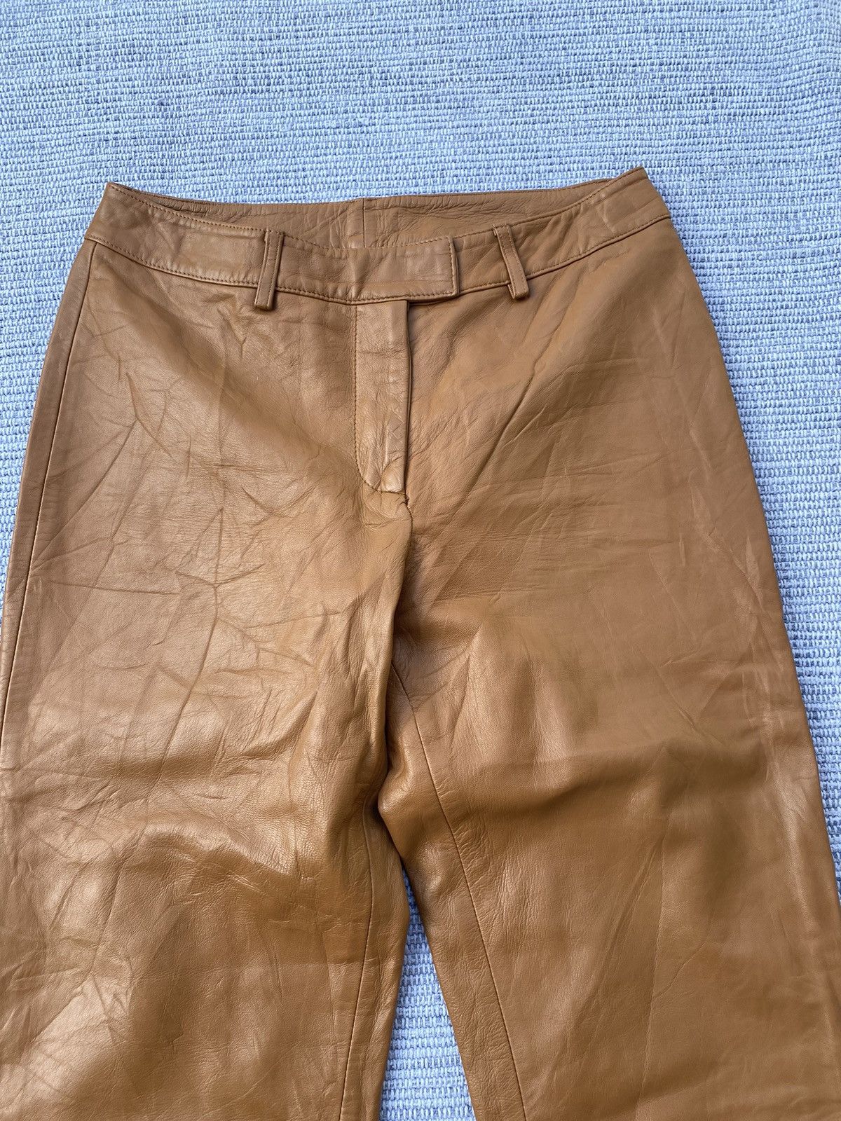 Genuine Leather vakko sport lamb leather pants Size 26" / US 2 / IT 38 - 2 Thumbnail