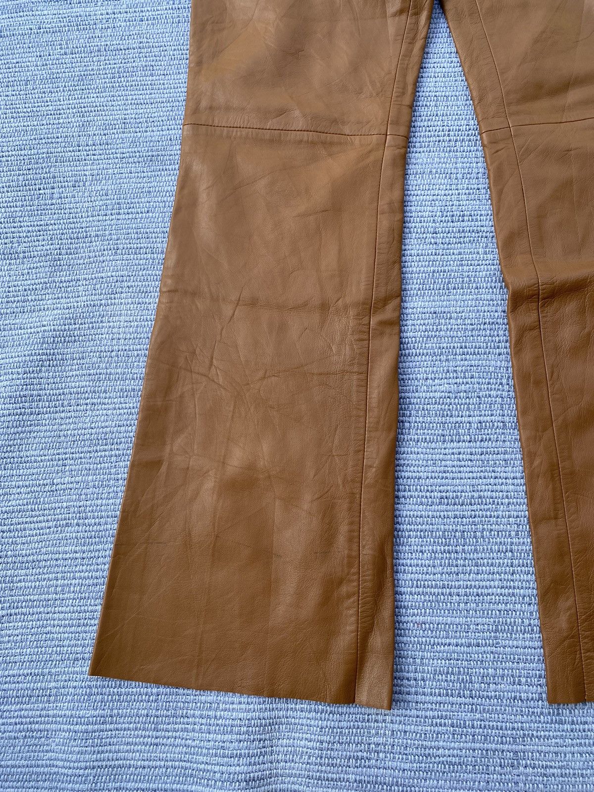 Genuine Leather vakko sport lamb leather pants Size 26" / US 2 / IT 38 - 3 Thumbnail