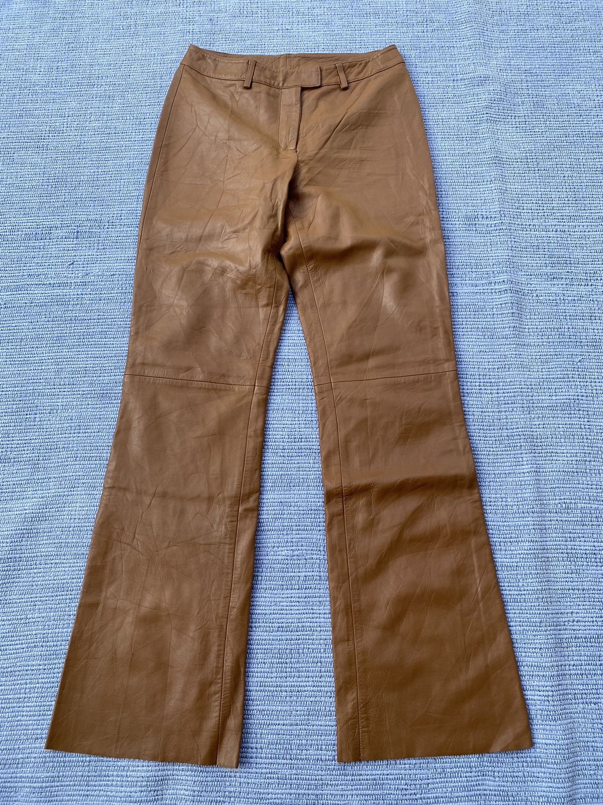 Genuine Leather vakko sport lamb leather pants Size 26" / US 2 / IT 38 - 1 Thumbnail