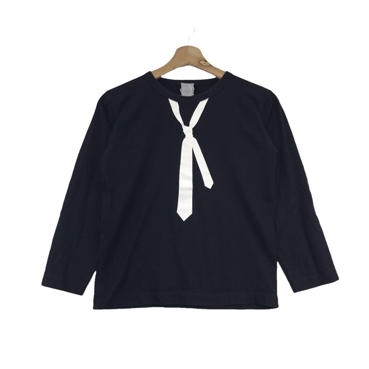 agnes b. AGNES B ENFANT France Designer Black Long Sleeve T Shirt Size US L / EU 52-54 / 3 - 1 Thumbnail