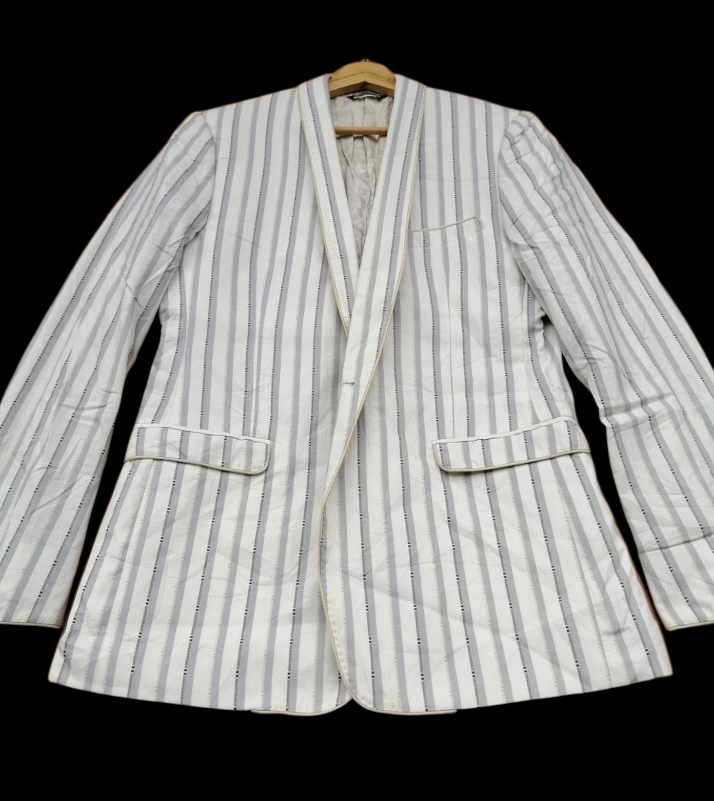 Dolce & Gabbana Vintage Dolce and Gabbana Gold White Blazer Jacket Size US S / EU 44-46 / 1 - 3 Thumbnail