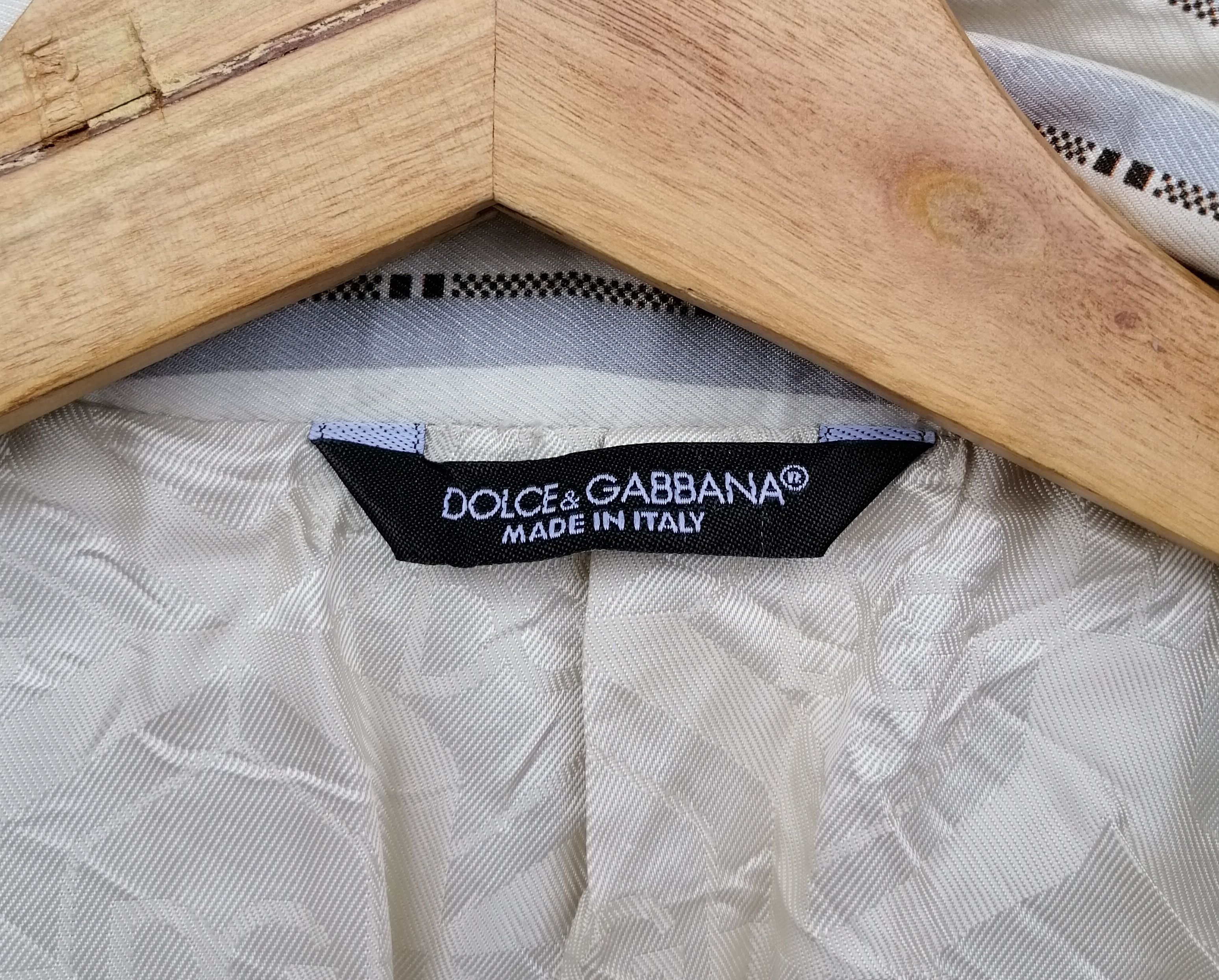 Dolce & Gabbana Vintage Dolce and Gabbana Gold White Blazer Jacket Size US S / EU 44-46 / 1 - 13 Thumbnail