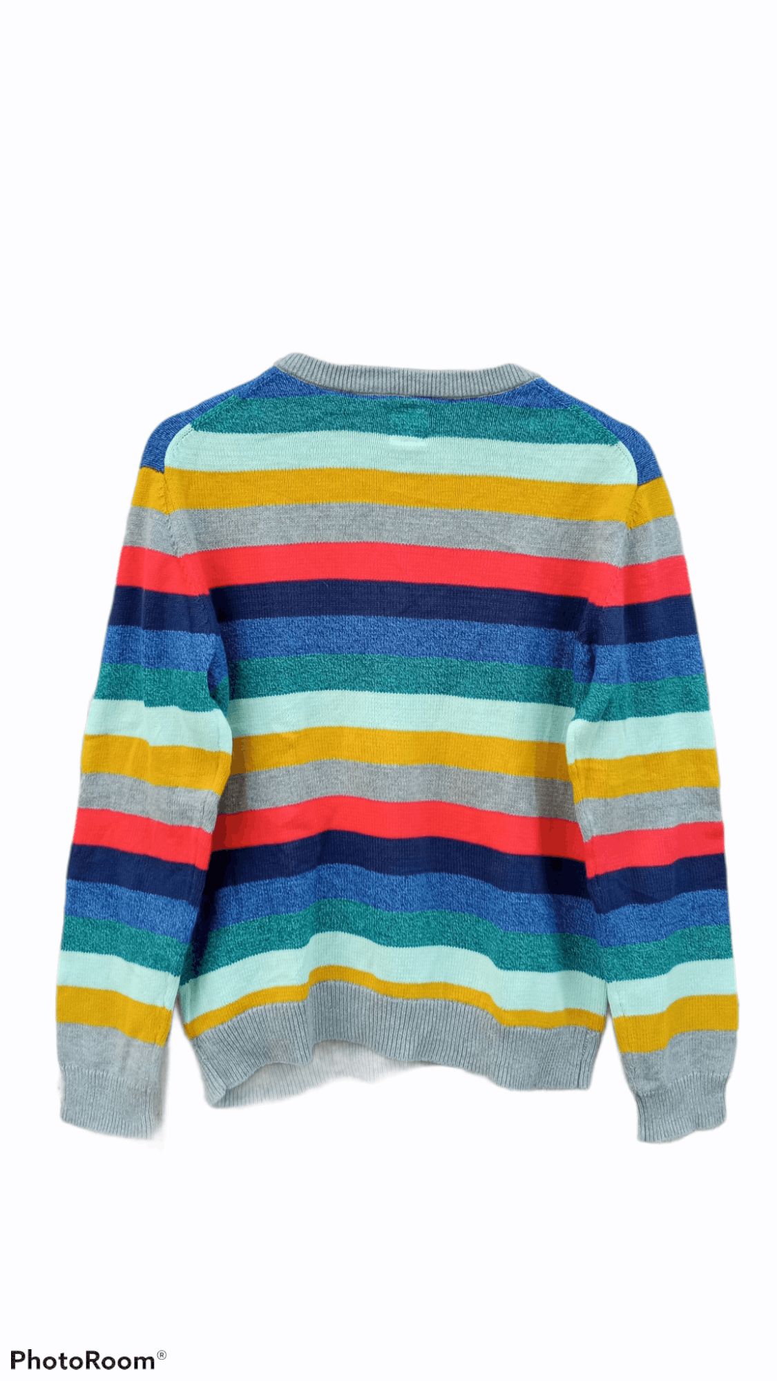 Gap × Japanese Brand 🔥🔥GAP Kids Multicolor Rainbow Border Striped Sweatshirt Size US S / EU 44-46 / 1 - 16 Thumbnail