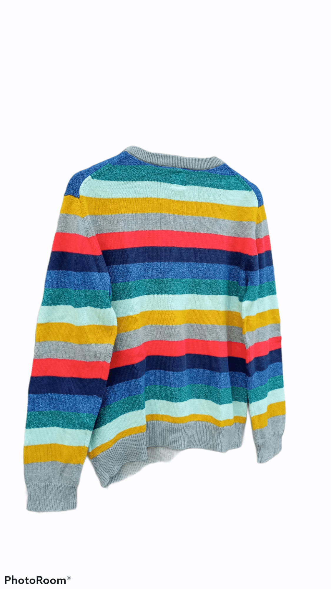 Gap × Japanese Brand 🔥🔥GAP Kids Multicolor Rainbow Border Striped Sweatshirt Size US S / EU 44-46 / 1 - 17 Thumbnail