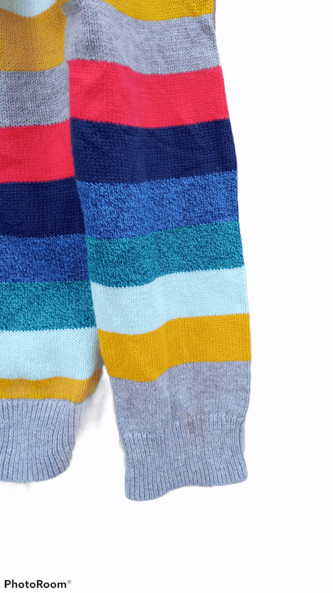 Gap × Japanese Brand 🔥🔥GAP Kids Multicolor Rainbow Border Striped Sweatshirt Size US S / EU 44-46 / 1 - 11 Thumbnail