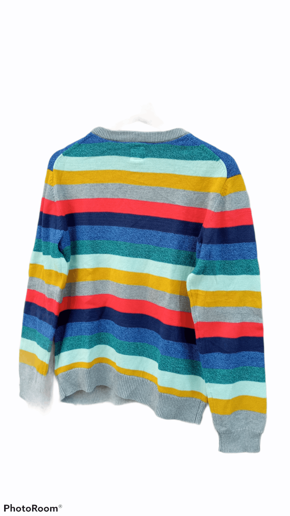 Gap × Japanese Brand 🔥🔥GAP Kids Multicolor Rainbow Border Striped Sweatshirt Size US S / EU 44-46 / 1 - 18 Thumbnail