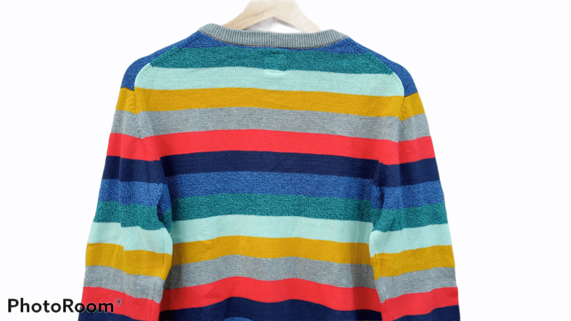 Gap × Japanese Brand 🔥🔥GAP Kids Multicolor Rainbow Border Striped Sweatshirt Size US S / EU 44-46 / 1 - 19 Thumbnail