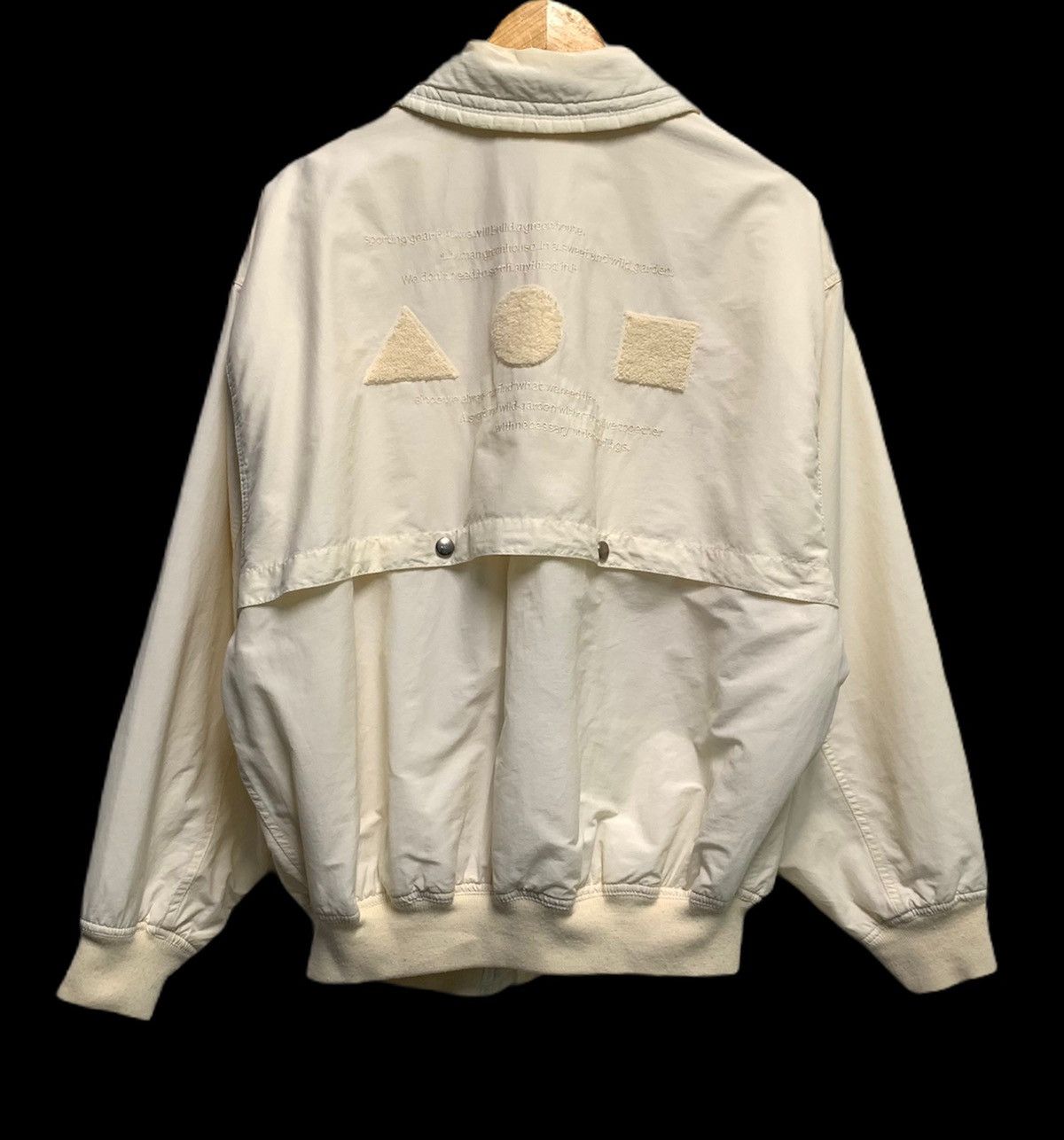image of Archival Clothing x Hai Sporting Gear 80's Issey Miyake Hai Sporting Gear Cyberspace Jacket in Whit