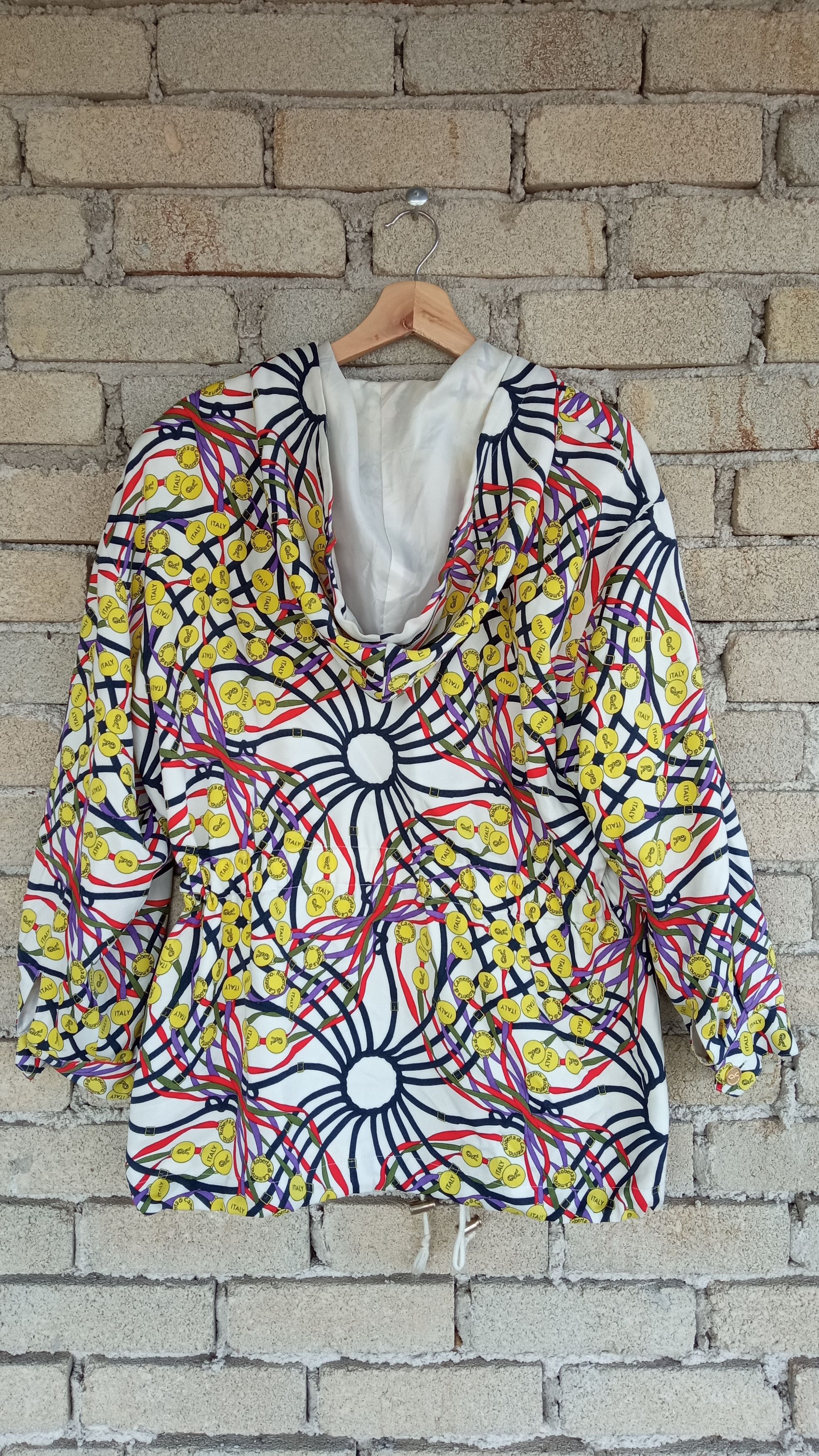 Japanese Brand × Roberta di Camerino × Vintage 🔥🔥Vintage Roberta Di Camerino Full Print Hoodie Jacket Size US L / EU 52-54 / 3 - 12 Thumbnail