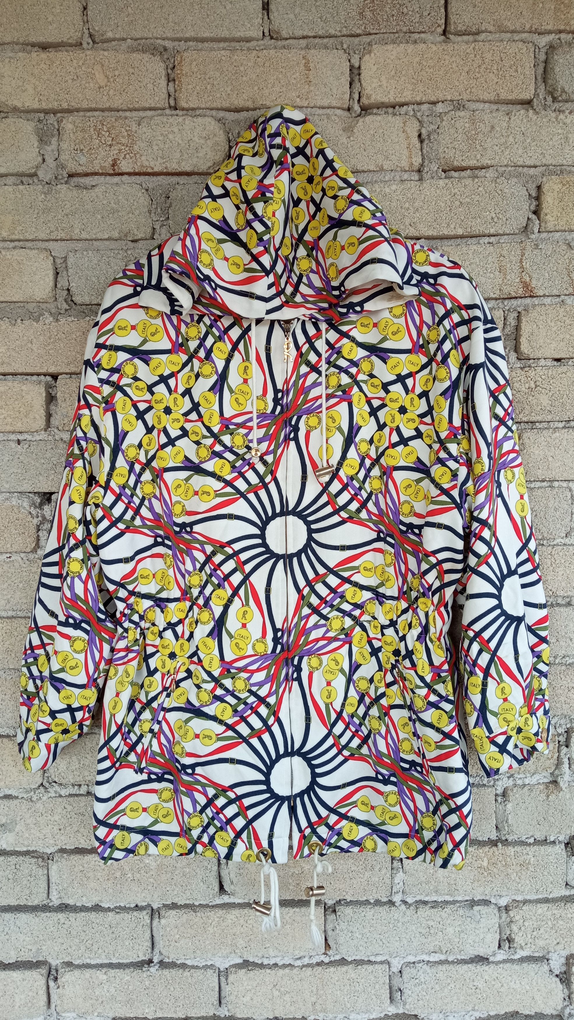 Japanese Brand × Roberta di Camerino × Vintage 🔥🔥Vintage Roberta Di Camerino Full Print Hoodie Jacket Size US L / EU 52-54 / 3 - 9 Thumbnail