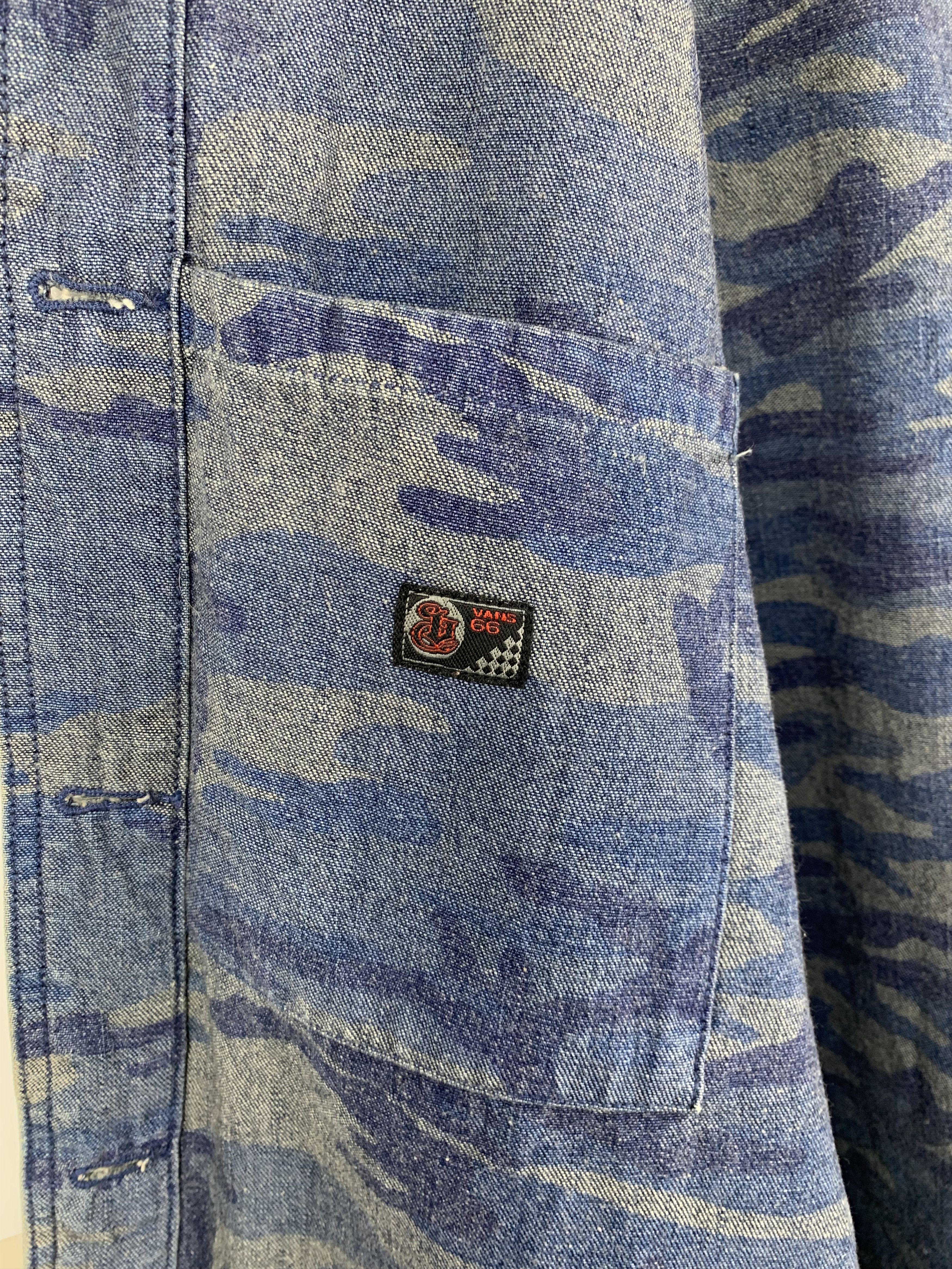 Vans Vintage VANS Button Up Oversized Light Denim Jacket Size US XL / EU 56 / 4 - 12 Thumbnail