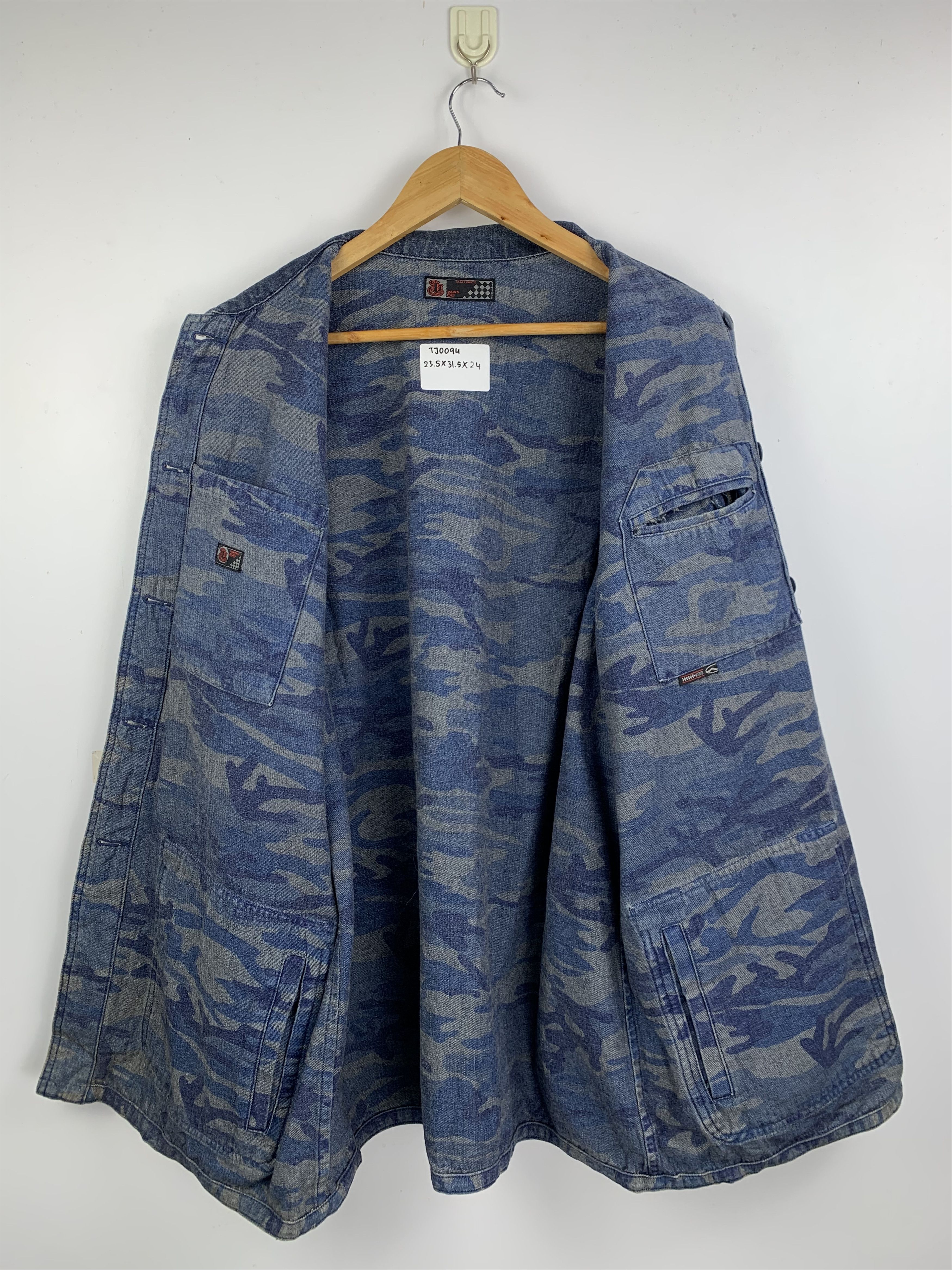 Vans Vintage VANS Button Up Oversized Light Denim Jacket Size US XL / EU 56 / 4 - 7 Thumbnail