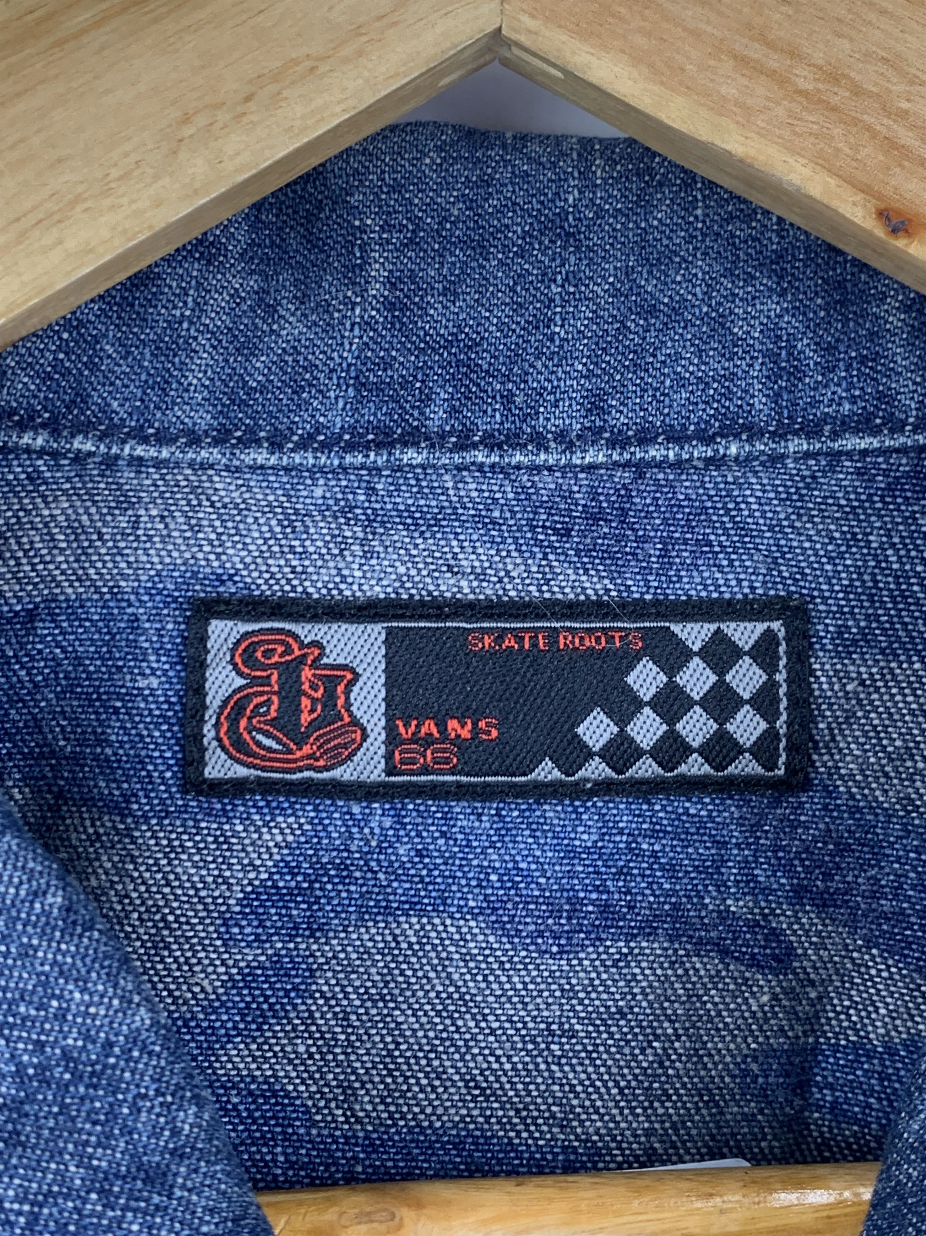 Vans Vintage VANS Button Up Oversized Light Denim Jacket Size US XL / EU 56 / 4 - 10 Thumbnail