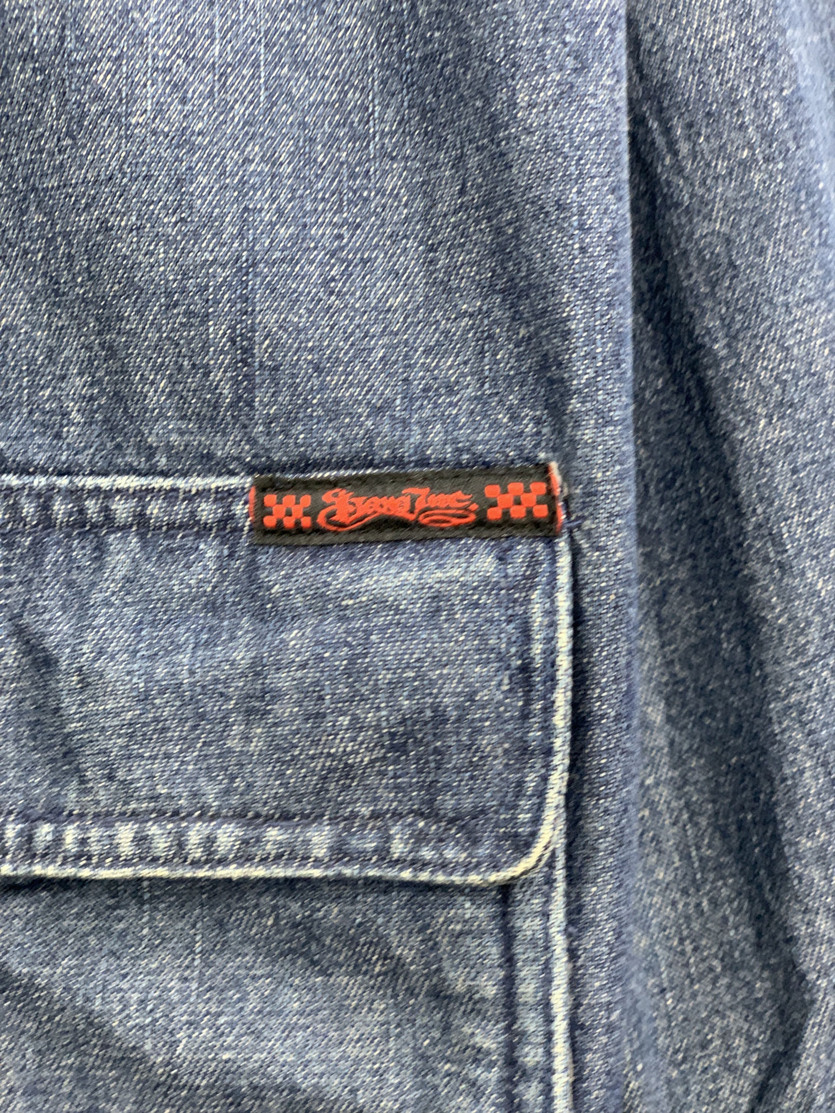 Vans Vintage VANS Button Up Oversized Light Denim Jacket Size US XL / EU 56 / 4 - 8 Thumbnail