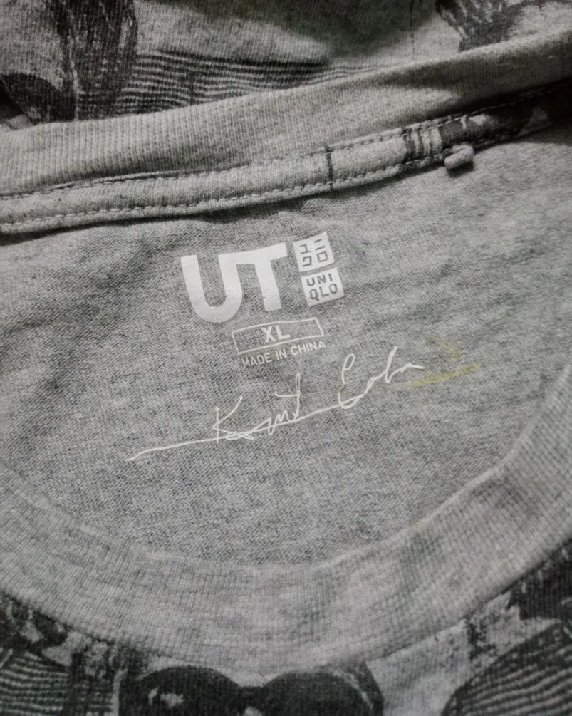 Nirvana × Uniqlo Uniqlo X Kurt Cobain Signature Tee Shirt Size US XL / EU 56 / 4 - 8 Thumbnail