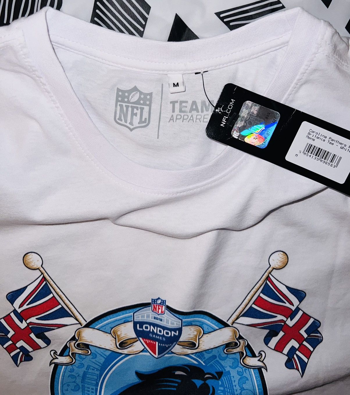 NFL Carolina Panthers NFL Team Apparel 2019 London Games Size US M / EU 48-50 / 2 - 3 Thumbnail
