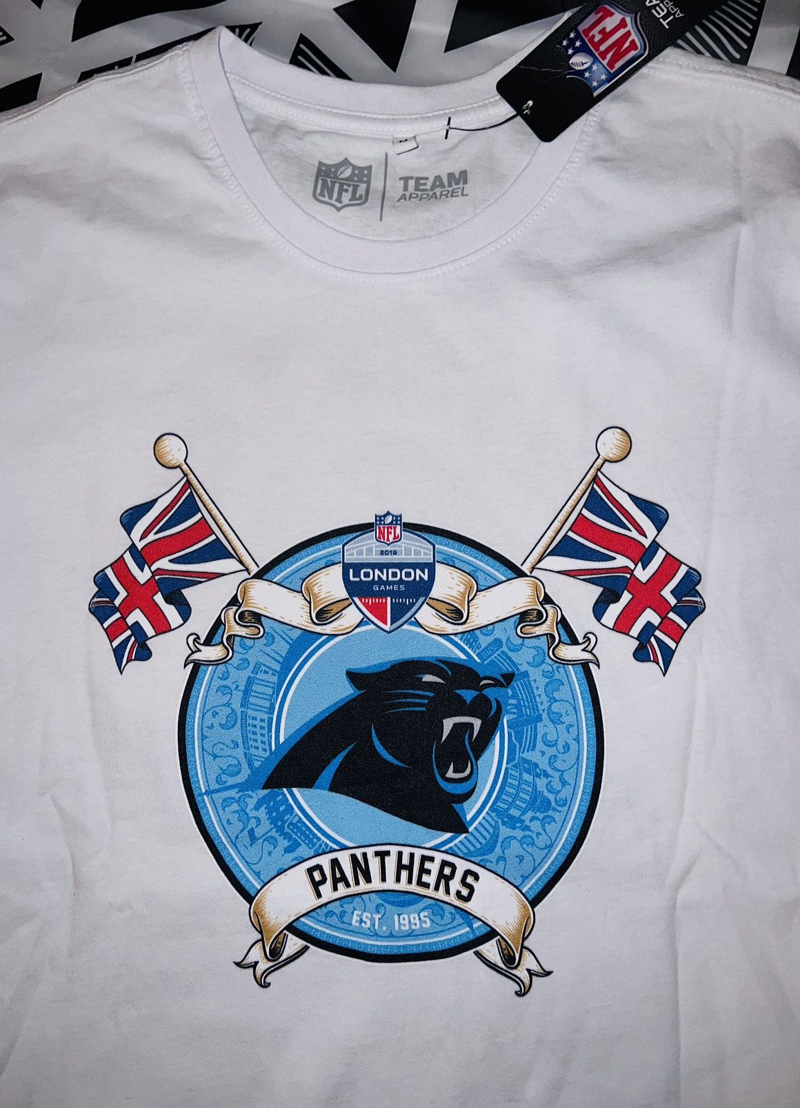 NFL Carolina Panthers NFL Team Apparel 2019 London Games Size US M / EU 48-50 / 2 - 2 Thumbnail