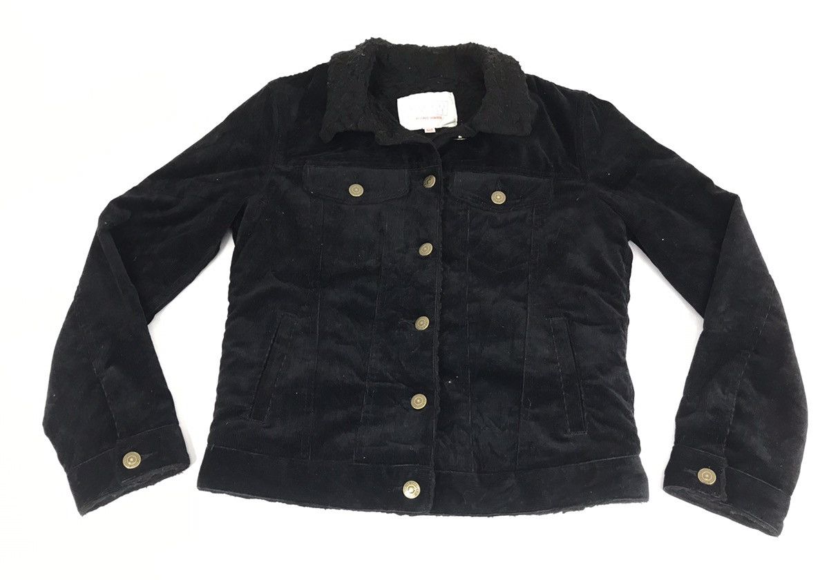 image of Vintage Awaw By Junko Shimada Sherpa Jacket Trucker Style in Black, Women's (Size Small)