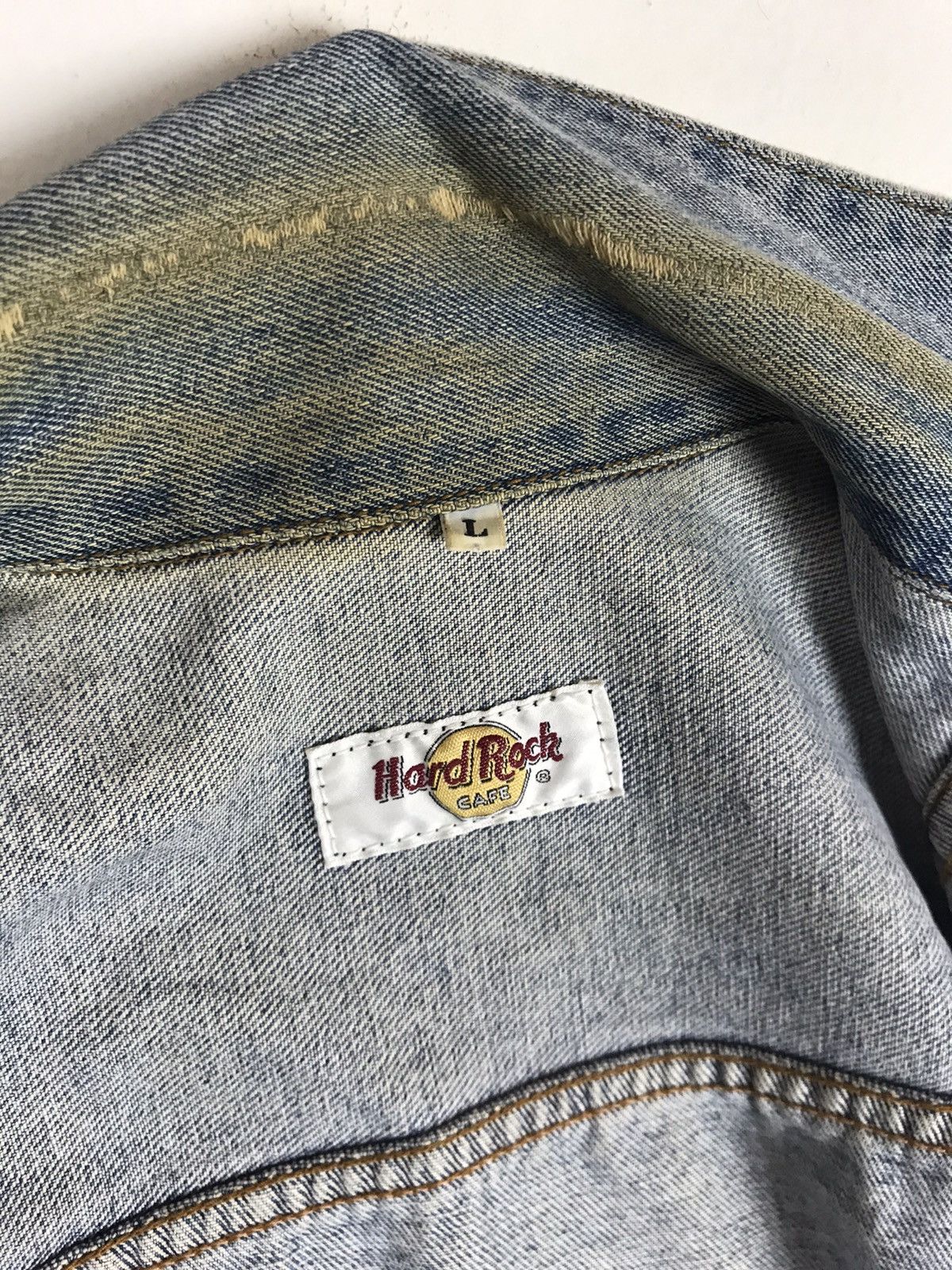Hard Rock Cafe Vintage Hard Rock Cafe Bangkok Denim Trucker Jacket Size US M / EU 48-50 / 2 - 16 Thumbnail