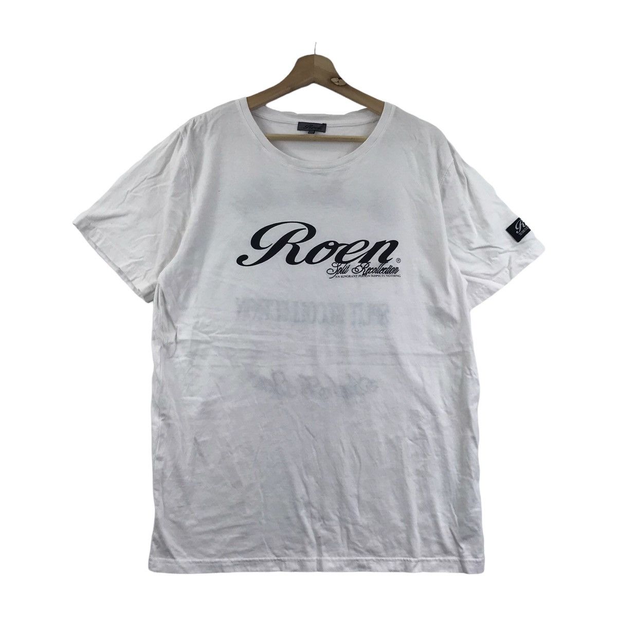 Roen ROEN FINAL FAITH Japanese Brand White T Shirt Size US XL / EU 56 / 4 - 3 Thumbnail